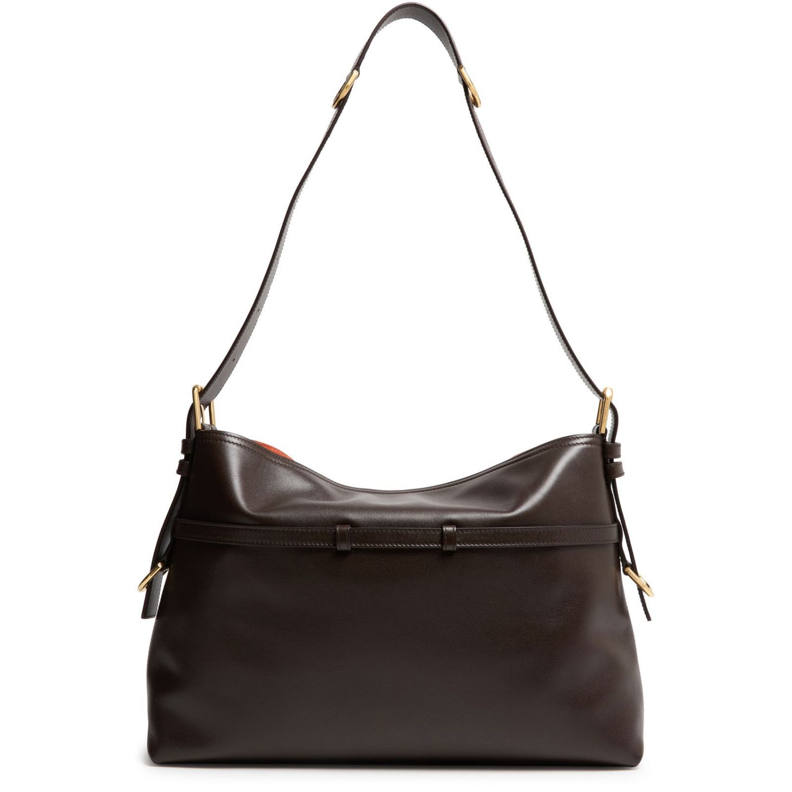 Givenchy GIVENCHY Voyou Medium Chocolate Leather Shoulder Bag New And Size ONE SIZE - 3 Thumbnail