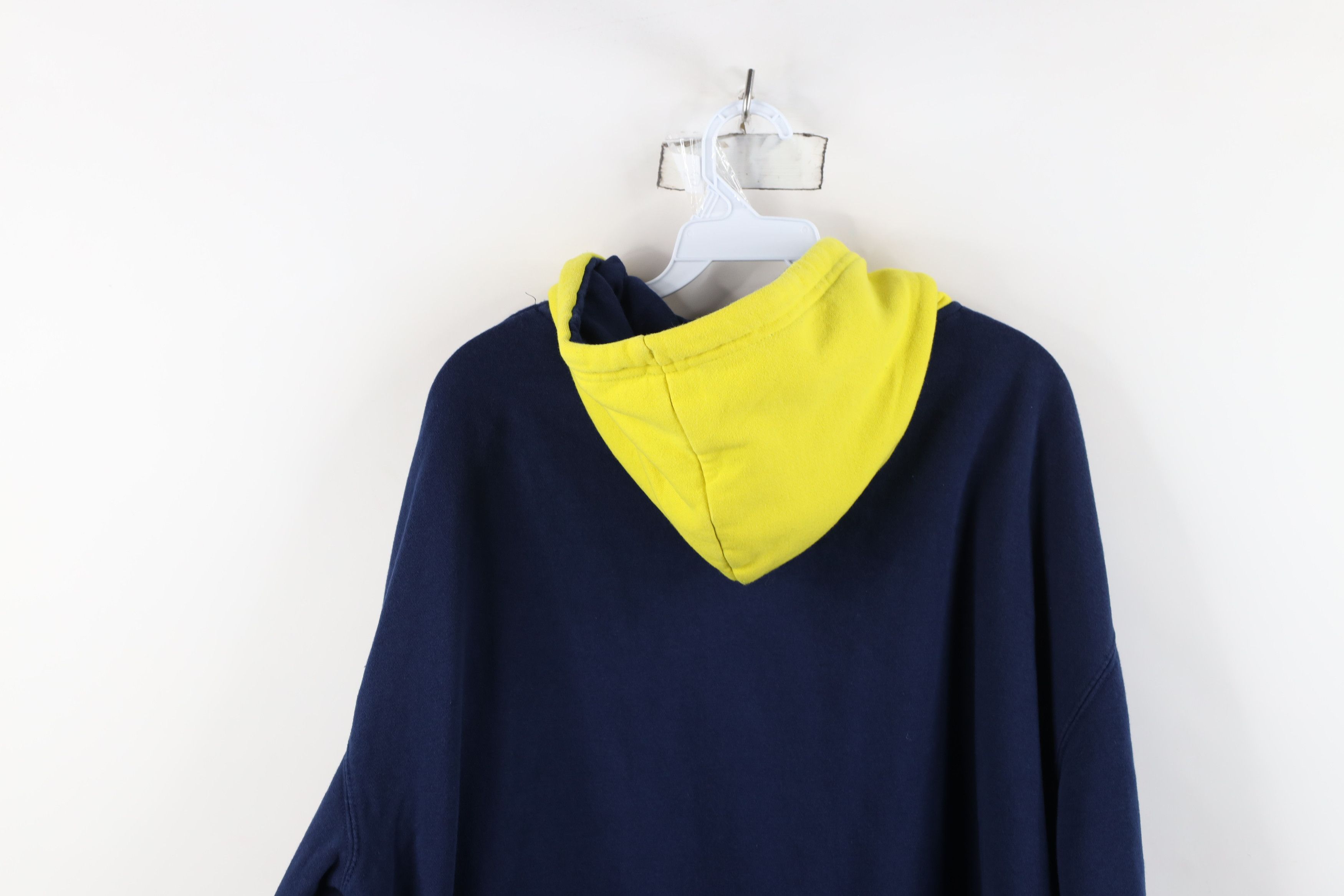 Vintage Vintage Y2K Spell Block M University of Michigan Hoodie Blue Size US XL / EU 56 / 4 - 14 Thumbnail