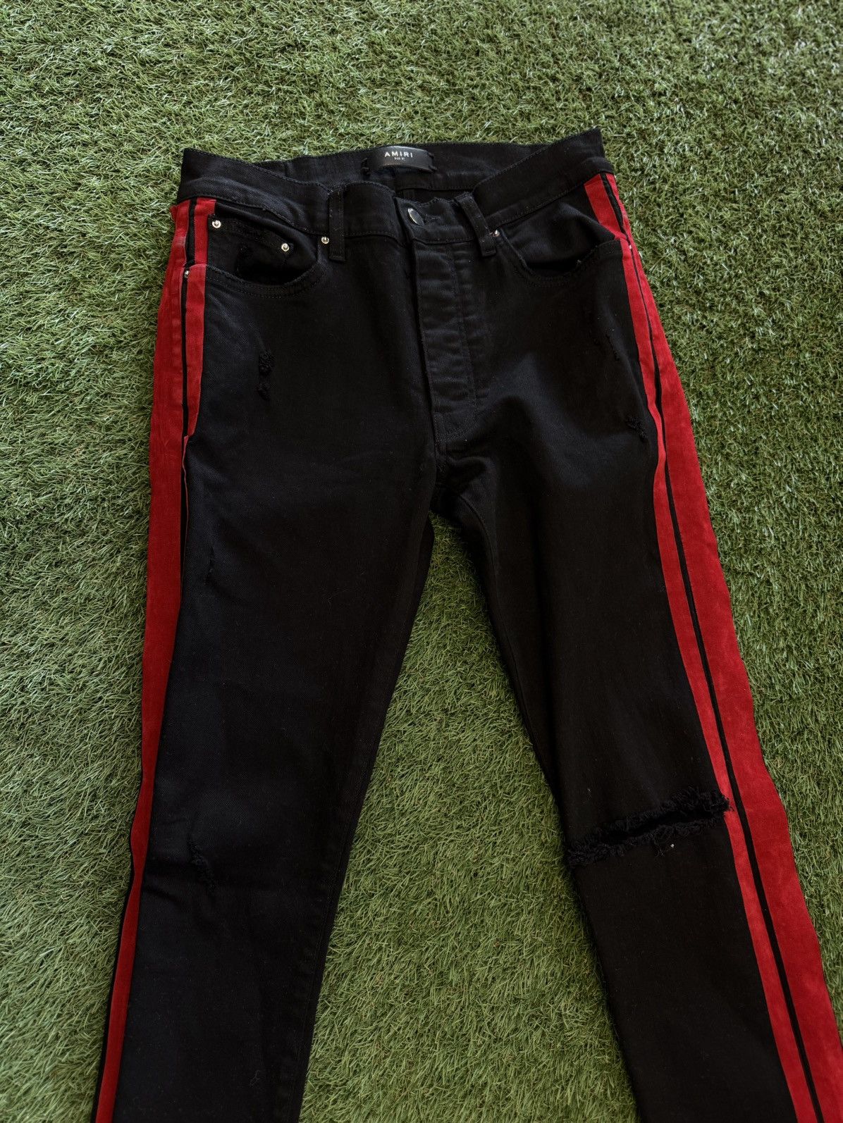 Amiri Amiri Skinny Jeans Red Stripe Size 31 Clean 🧼 Size US 31 - 3 Thumbnail