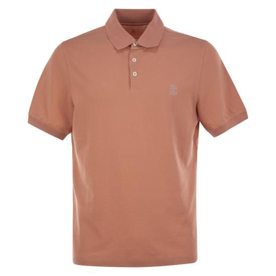 Brunello Cucinelli BRUNELLO CUCINELLI Men Polo Shirts ME8548788 ORANGE Size US XL / EU 56 / 4 - 1 Thumbnail