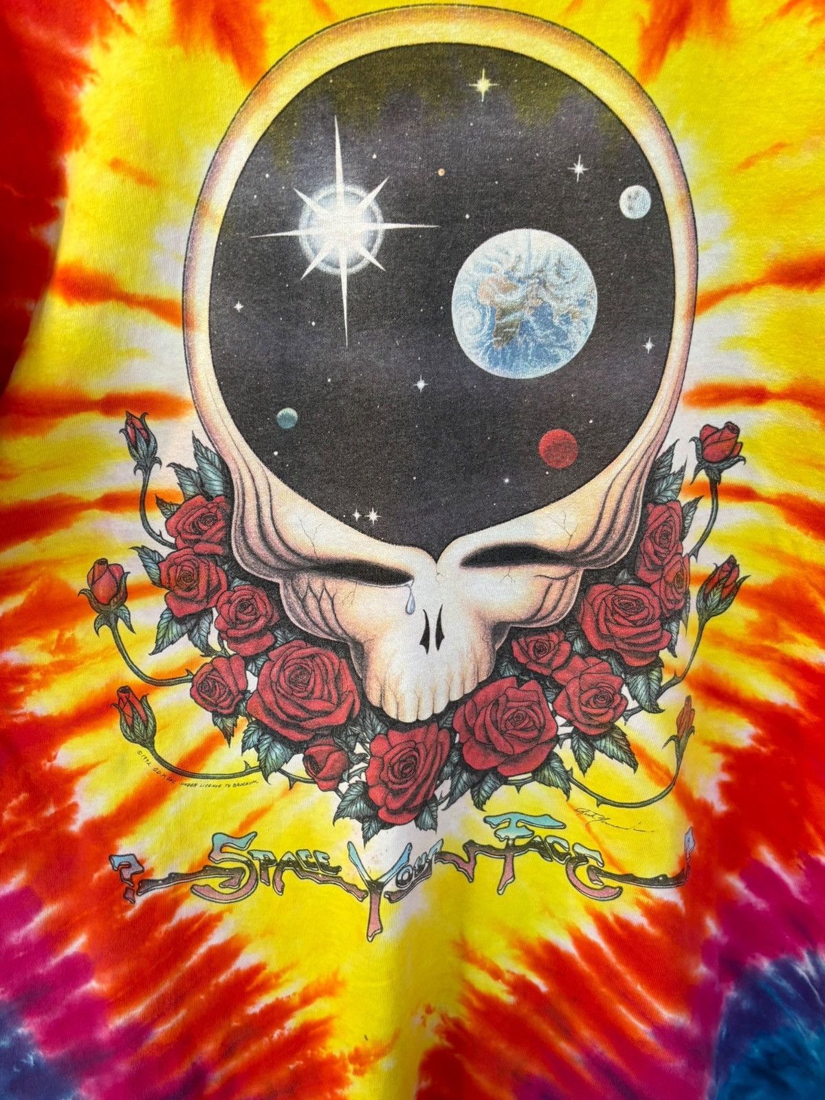 Grateful Dead Vintage 1992 Liquid Blue Grateful Dead “Space Your Face” Tee Size US XL / EU 56 / 4 - 2 Thumbnail