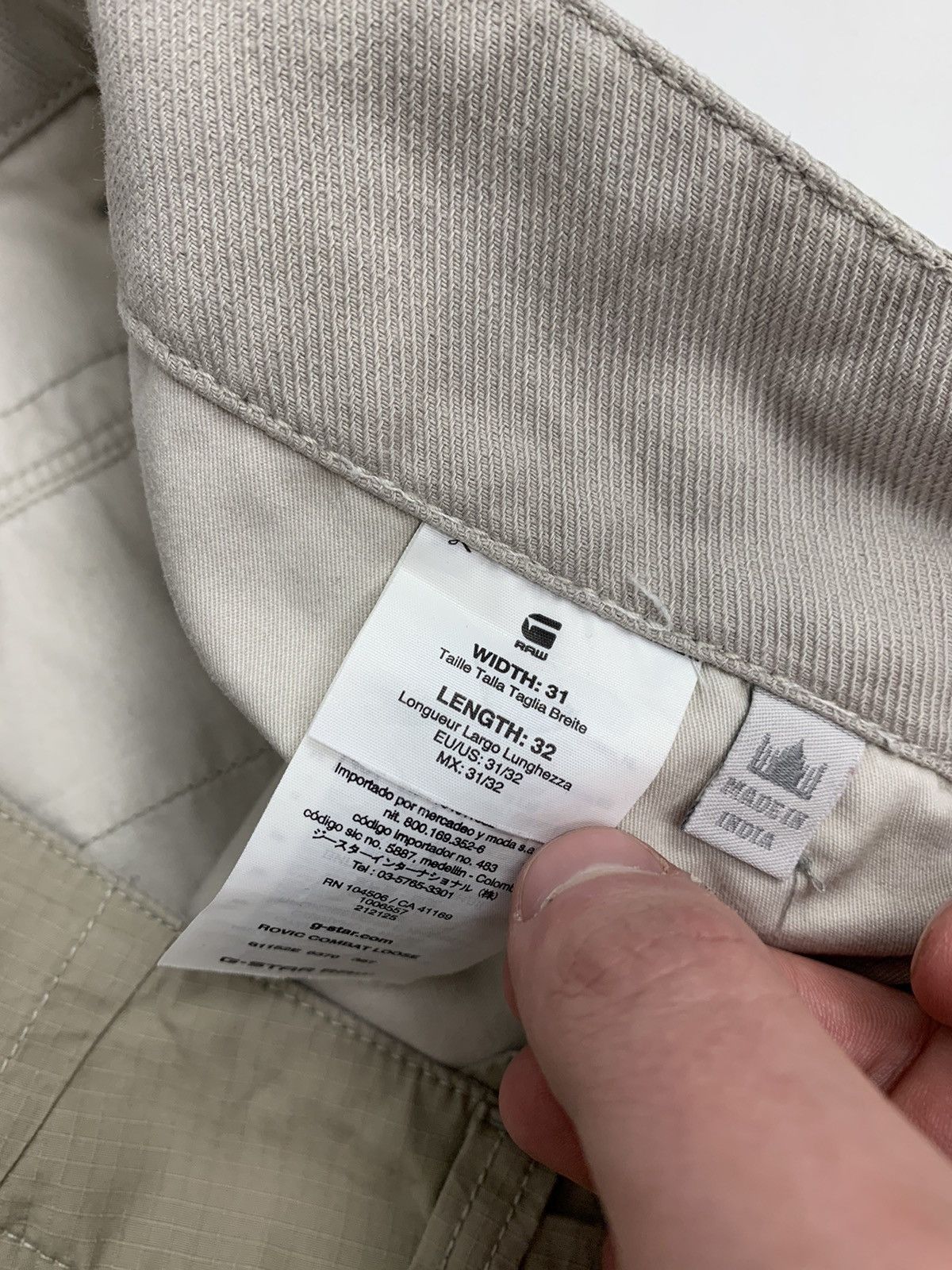 G-Star × Vintage Vintage G-Star RAW Y2K Baggy Cargo Pant Size US 32 / EU 48 - 19 Thumbnail