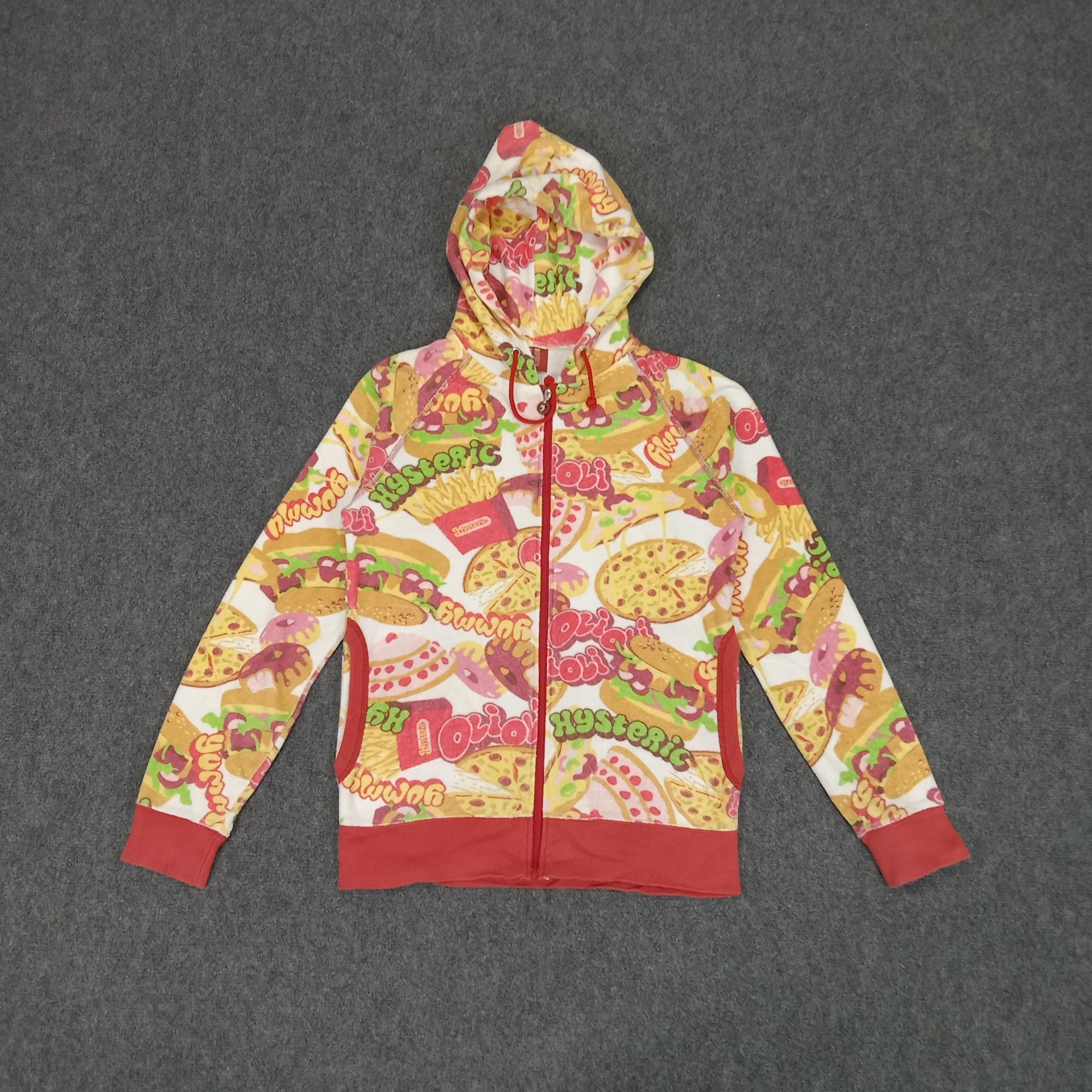 Hysteric Glamour × Japanese Brand × Vintage Hysteric Glamour Japanese Brand Fullprint Hoodies Size US XS / EU 42 / 0 - 1 Thumbnail