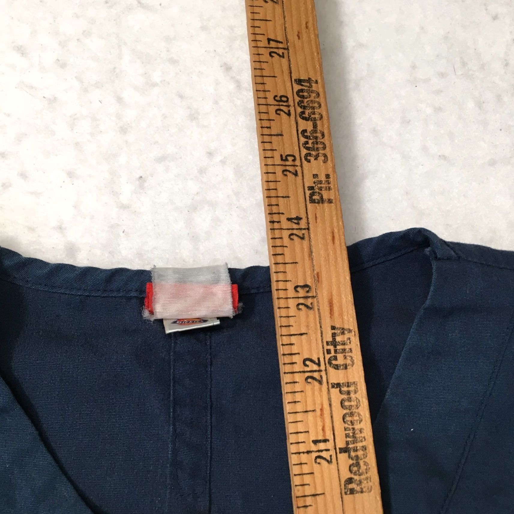Dickies Dickies Drawstring Cargo Pants Scrubs Navy Blue Women Small Blue Medical Solid Size US 29 - 4 Thumbnail