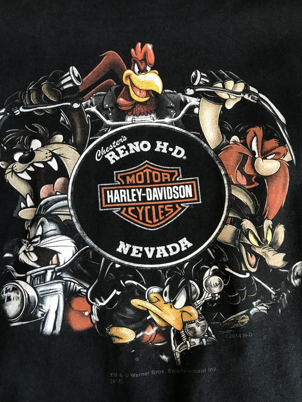 Harley Davidson × Vintage × Warner Bros Vintage 2014 Harley Davidson Warner Bros Size US XXL / EU 58 / 5 - 2 Thumbnail