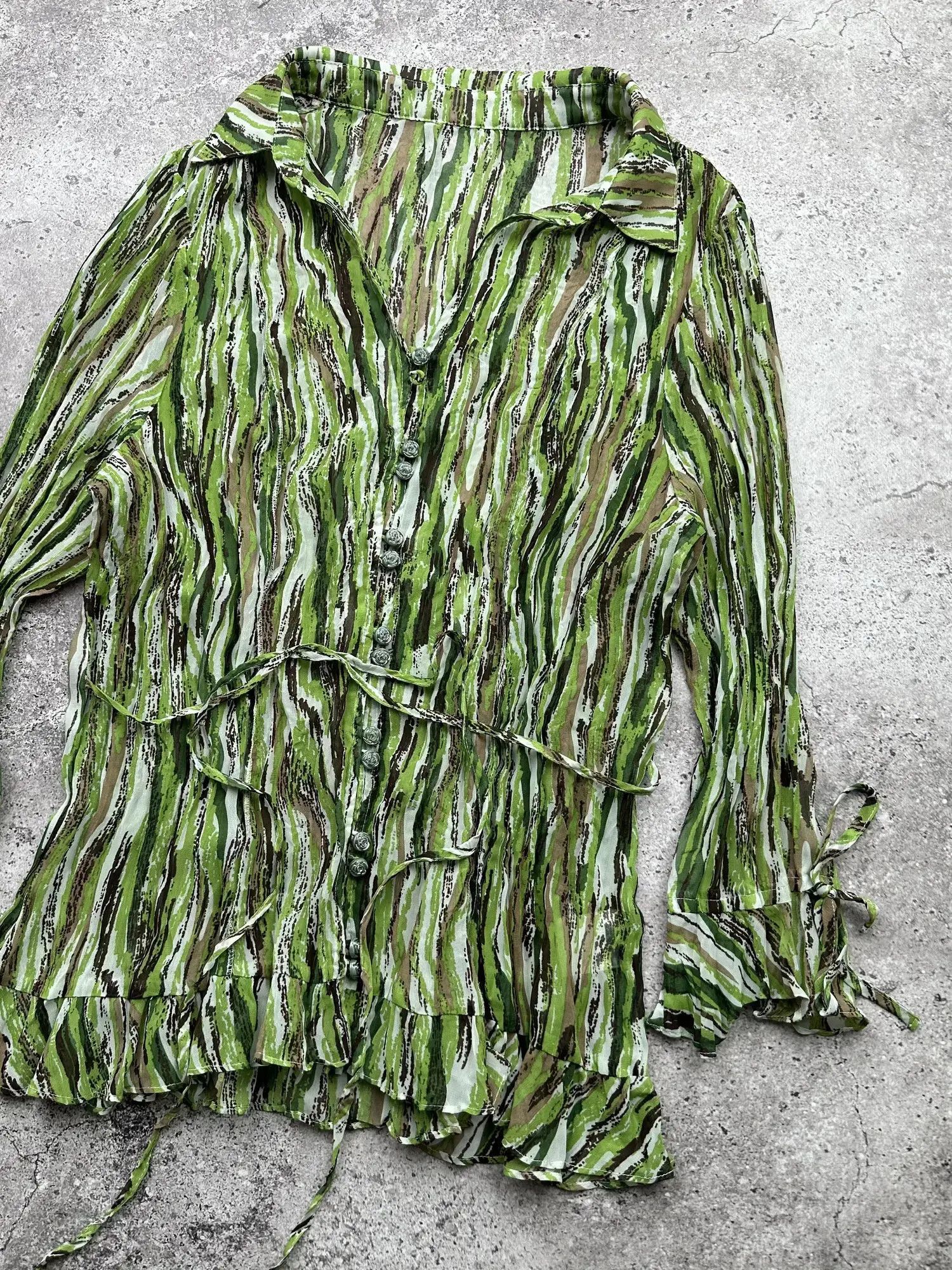 Vintage Vintage Blouse C358(V291) Size L / US 10 / IT 46 - 3 Thumbnail