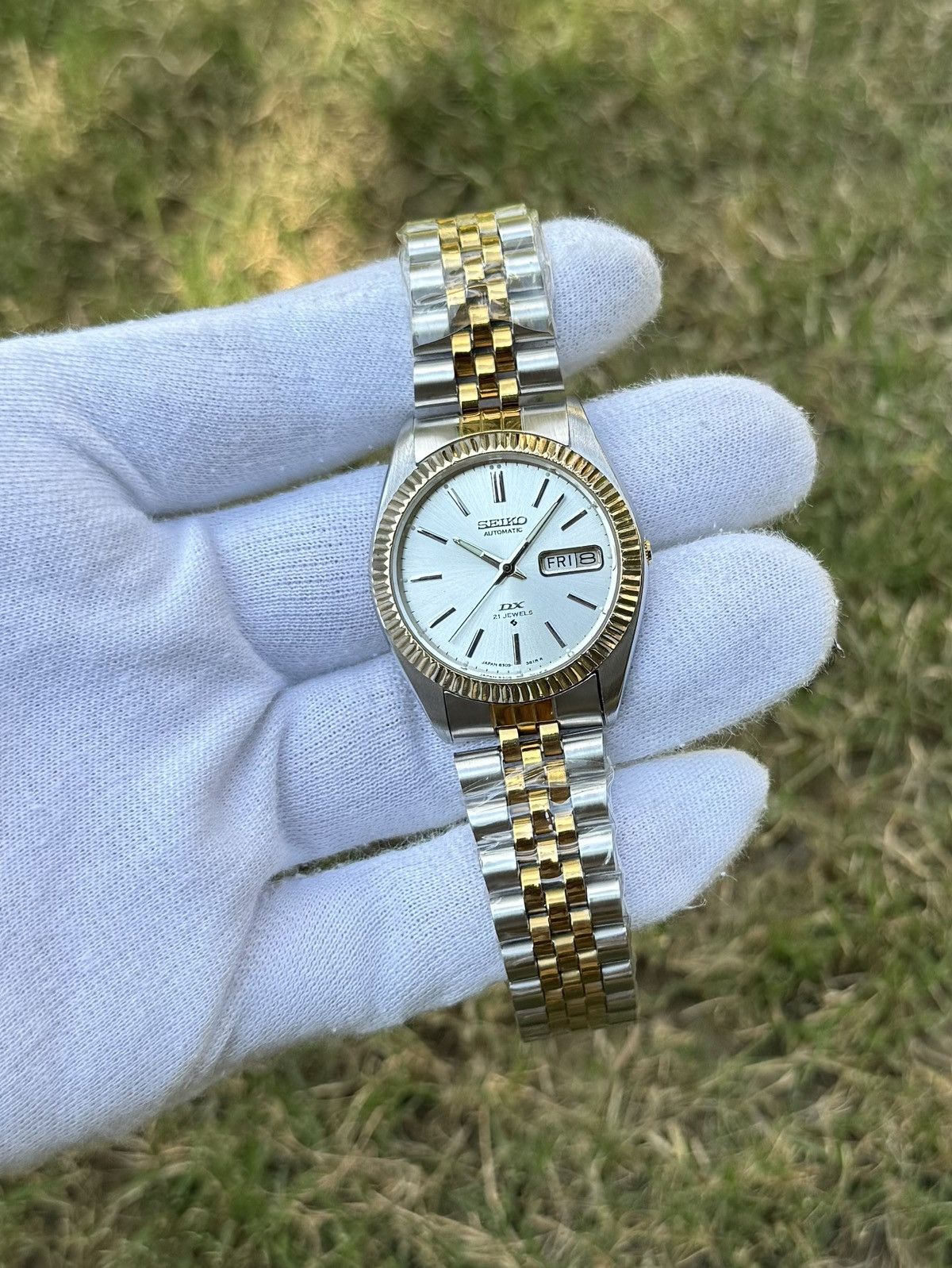Seiko Seiko 5 DX Fluted Bezel Automatic 6309 Japanese mens Watch Size 36 - 12 Thumbnail