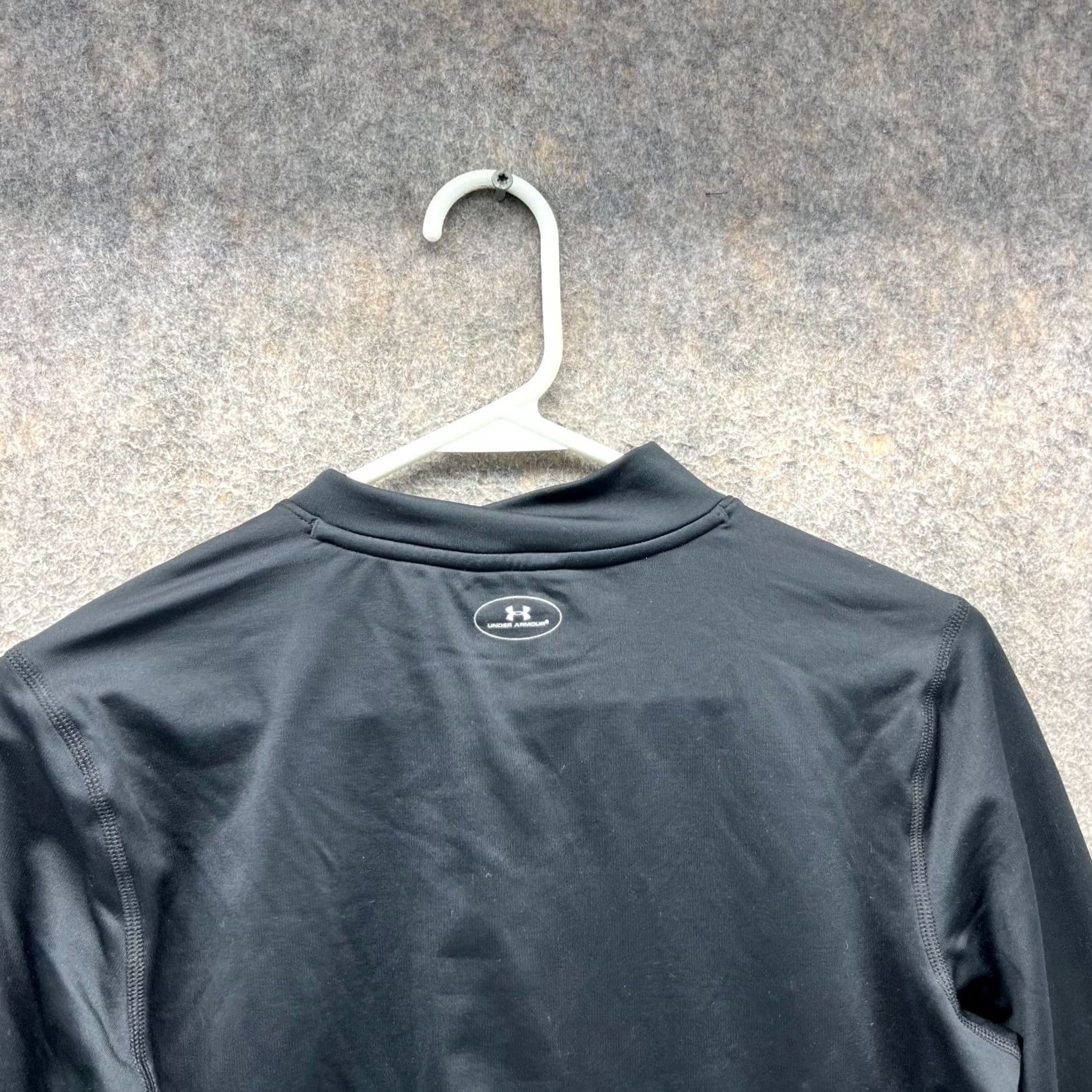 Under Armour Under Armour Sweatshirt Mens Medium Black Compression Coldgear Fitted Knit UA Shirt Pullover Slim Long Sleeve Casual Gym & Training Size US M / EU 48-50 / 2 - 3 Thumbnail