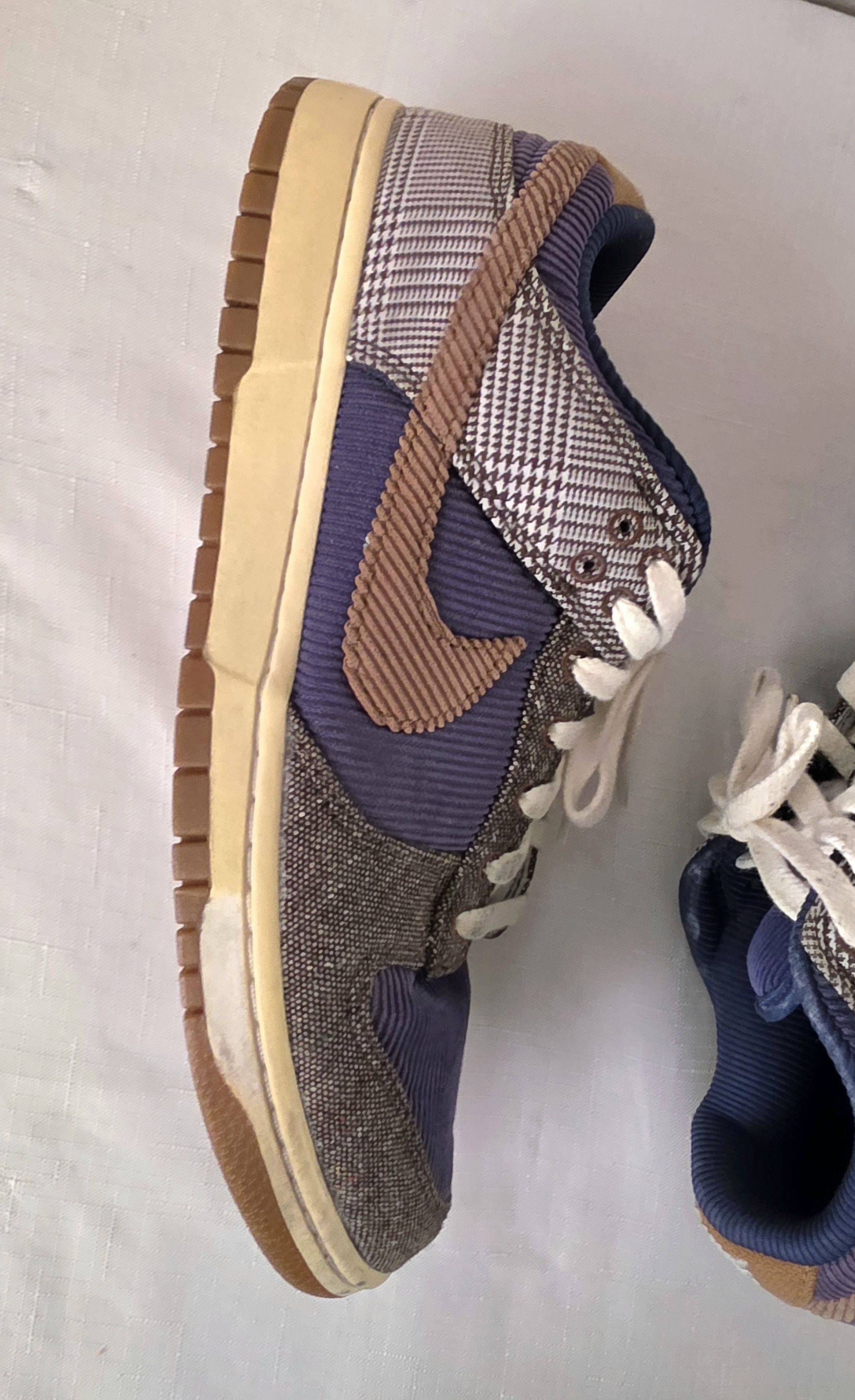 Nike Nike Dunk Low PRM Tweed Midnight Corduroy FQ8746-410 Men 9.5 Size US 9.5 / EU 42-43 - 6 Thumbnail