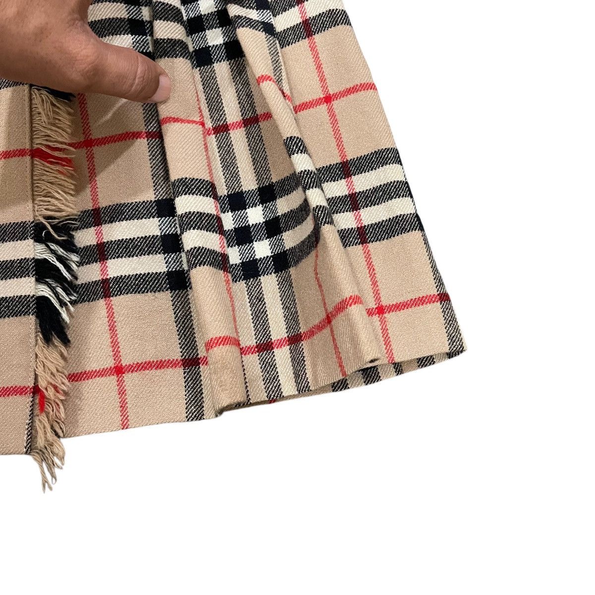 Burberry Burberrys Nova Check Wool Mini Skirt Size 26" / US 2 / IT 38 - 8 Thumbnail