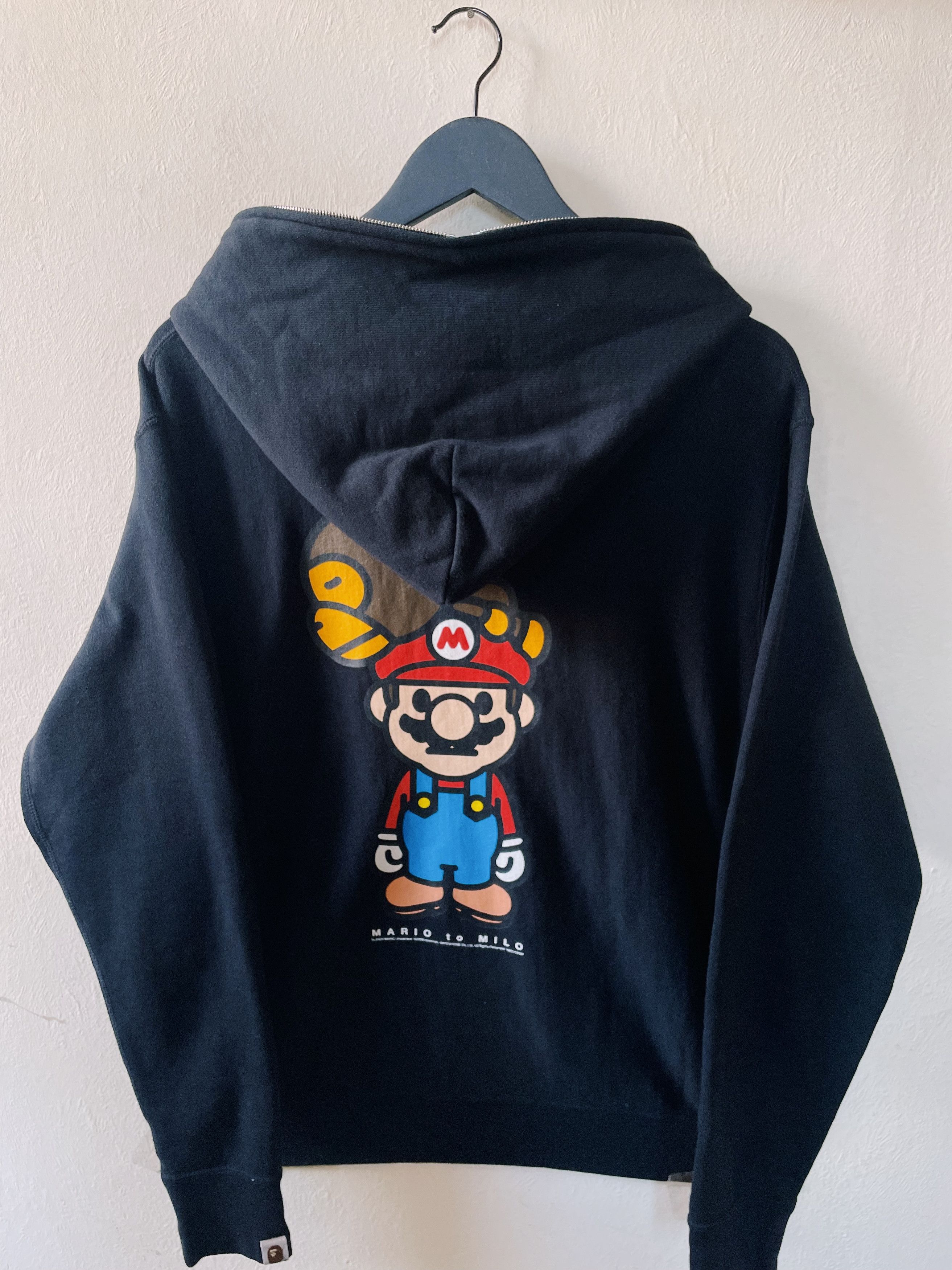Bape × Nintendo 2008 Super Mario x Bape Full zip Hoodie | Grailed