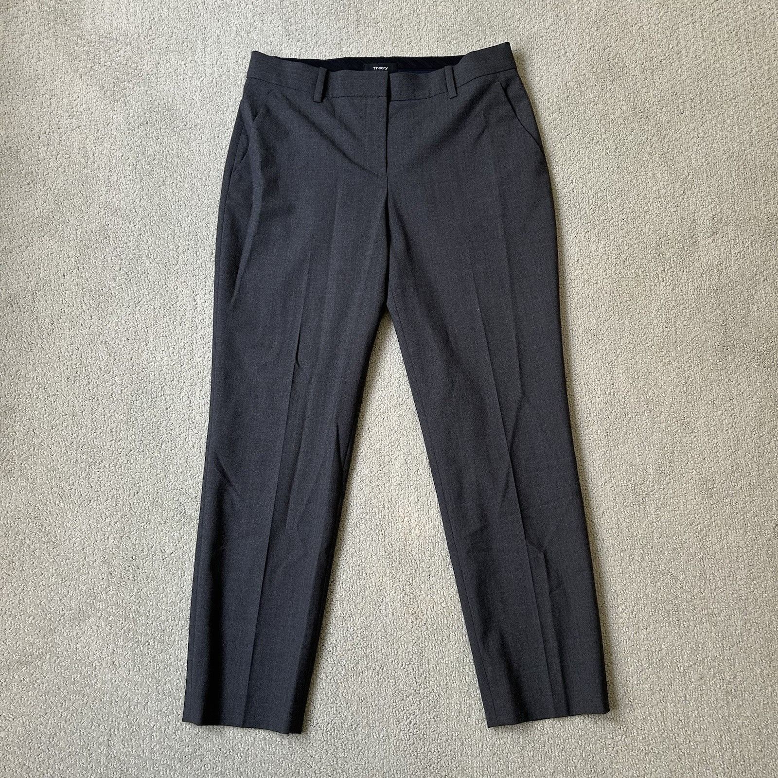 Theory THEORY Womens Treeca 2 Traceable Wool Cropped Dress Pants Gr Size 27" / US 4 / IT 40 - 1 Thumbnail
