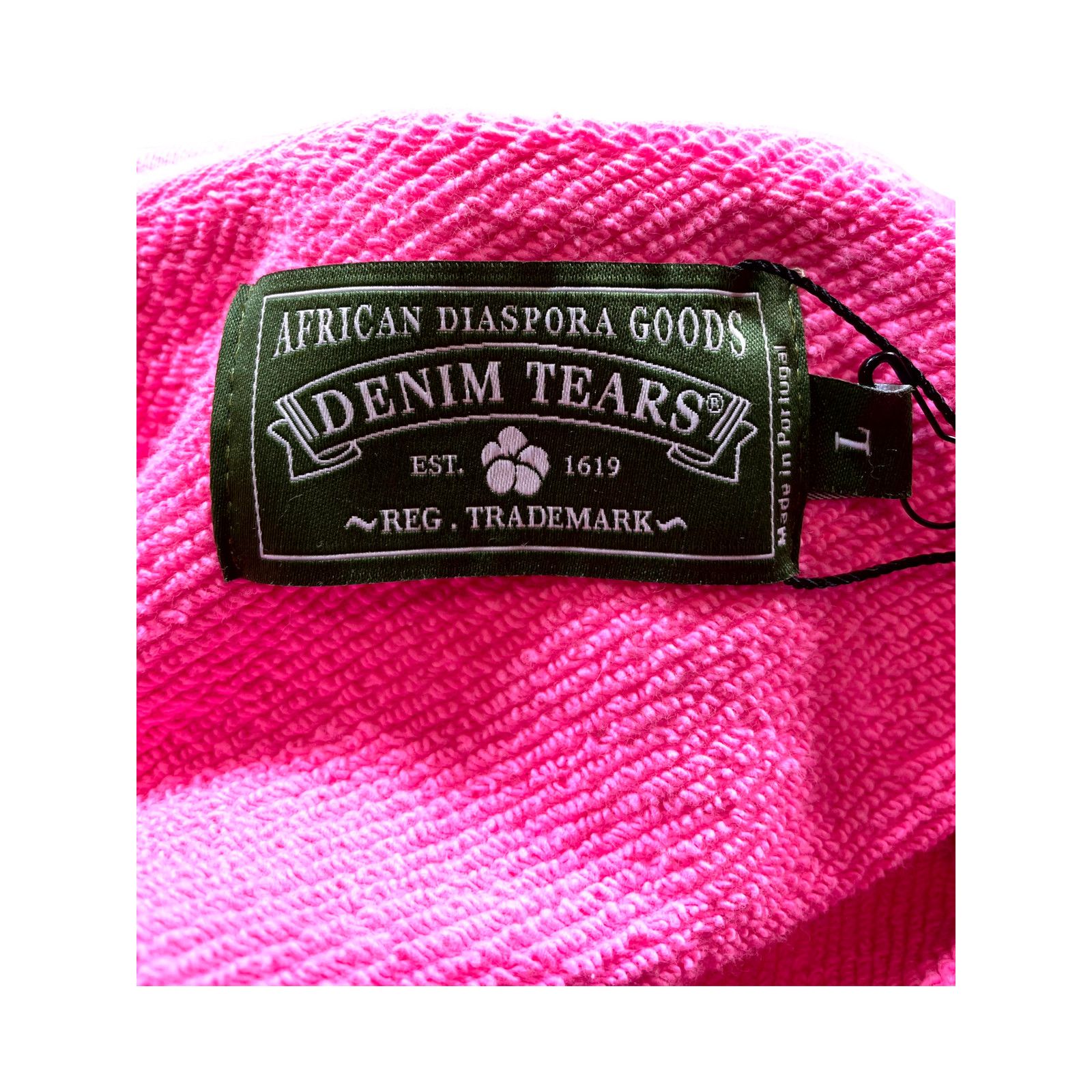 DENIM TEARS Denim Tears ADG Zip Up Pink Hoodie Size US L / EU 52-54 / 3 - 4 Thumbnail
