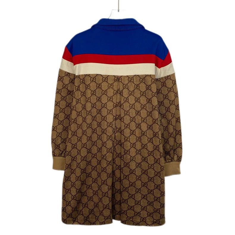 Gucci GucciColor-matched logo old flower full print lapel long-sl Size L / US 10 / IT 46 - 2 Thumbnail