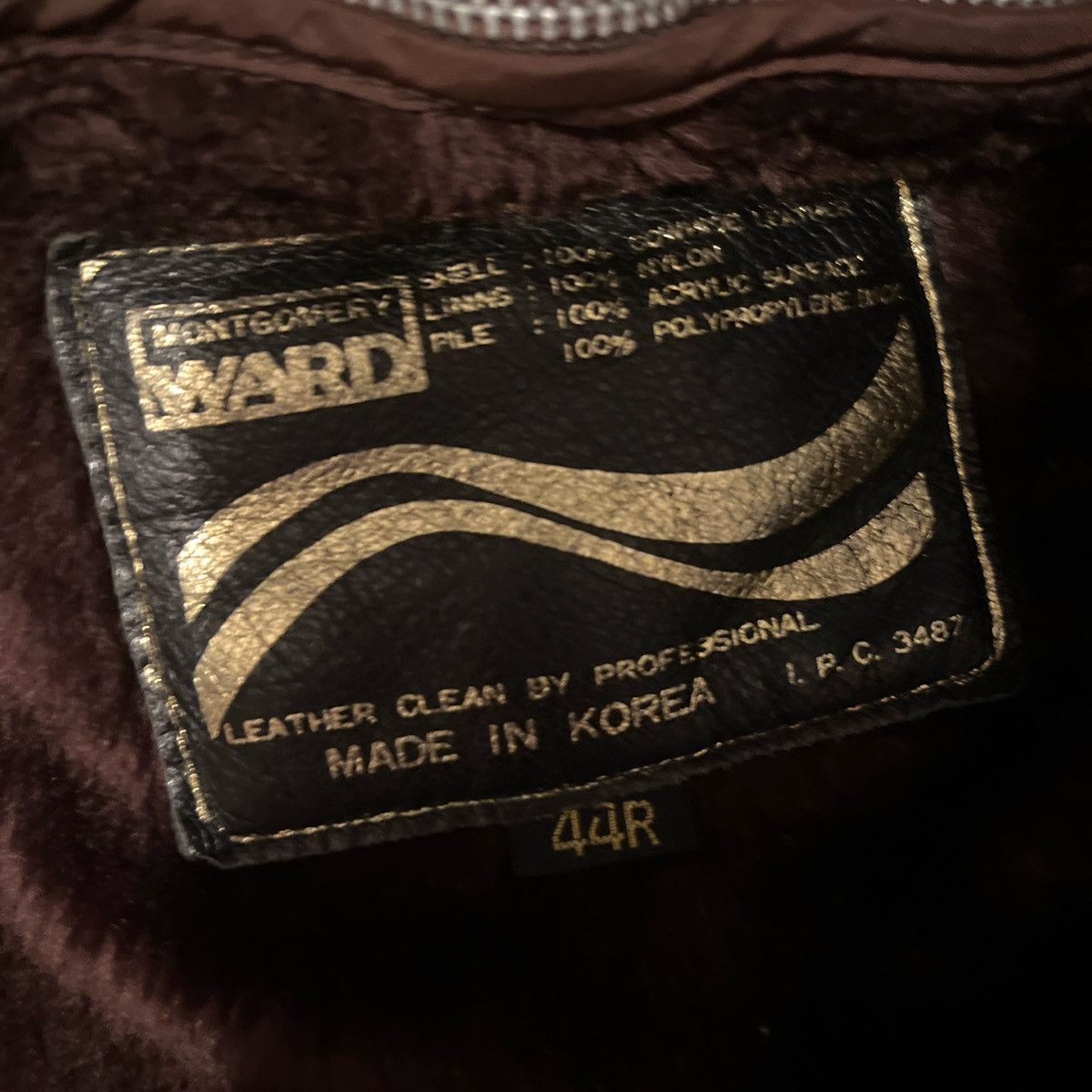 Original Montgomery Vintage brown leather jacket Size US L / EU 52-54 / 3 - 3 Thumbnail