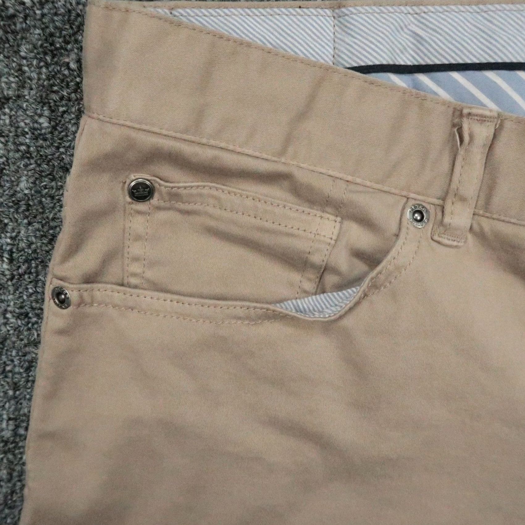 Peter Millar VINTAGE Peter Millar Pants Mens 38x33 Beige Chino 5 Pocket Ultimate Sateen Trouser Size US 38 / EU 54 - 3 Thumbnail