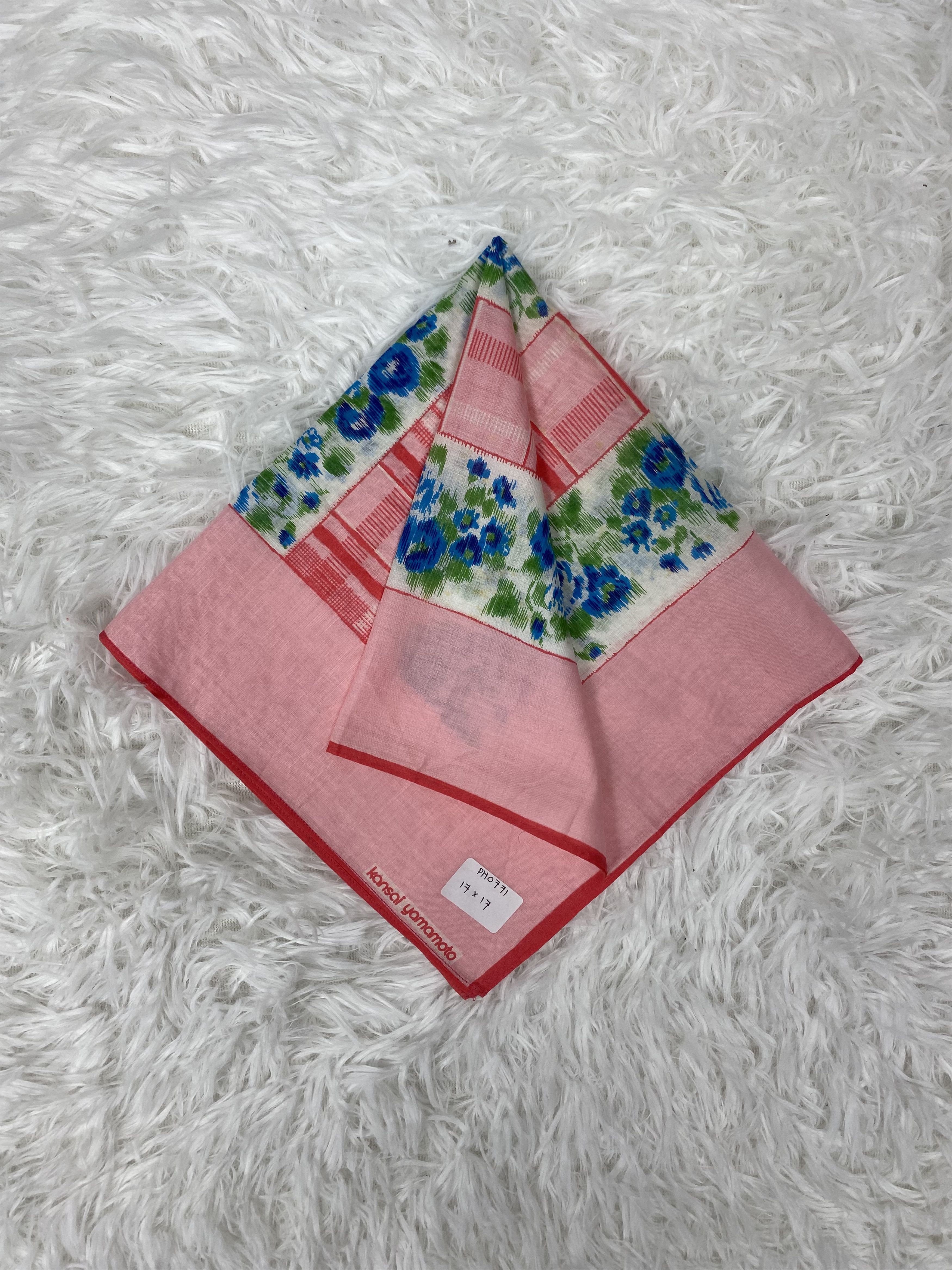 Kansai Yamamoto × Vintage Vintage Kansai Yamamoto Handkerchief Neckerchief PH0771 Size ONE SIZE - 1 Thumbnail