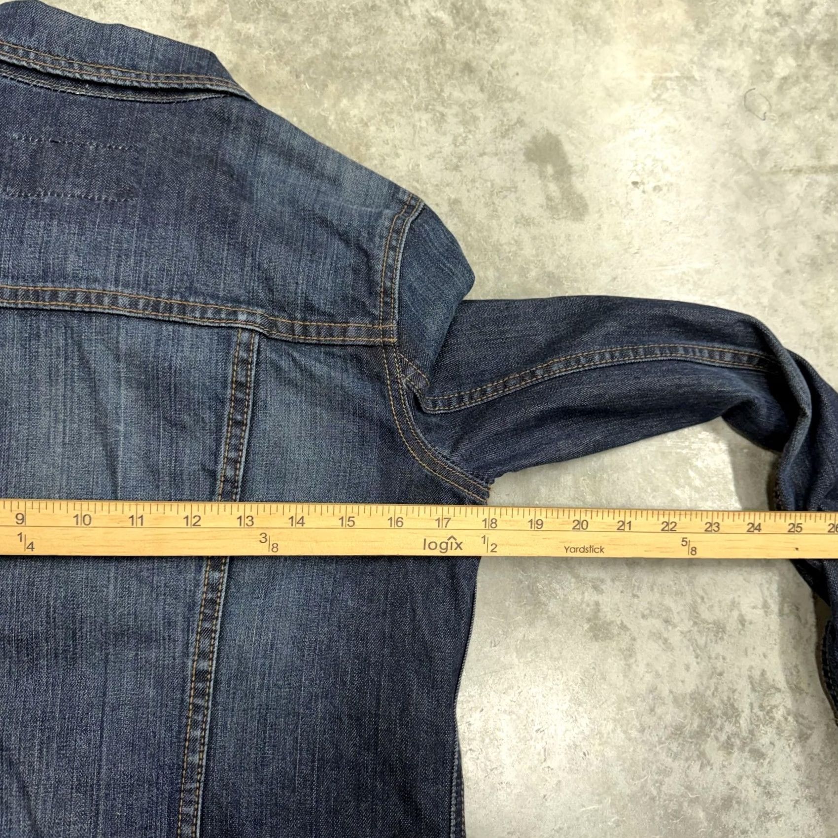 Old Navy Old Navy Jacket Womens Small Blue Denim Trucker Button Front Classic Casual Size S / US 4 / IT 40 - 4 Thumbnail