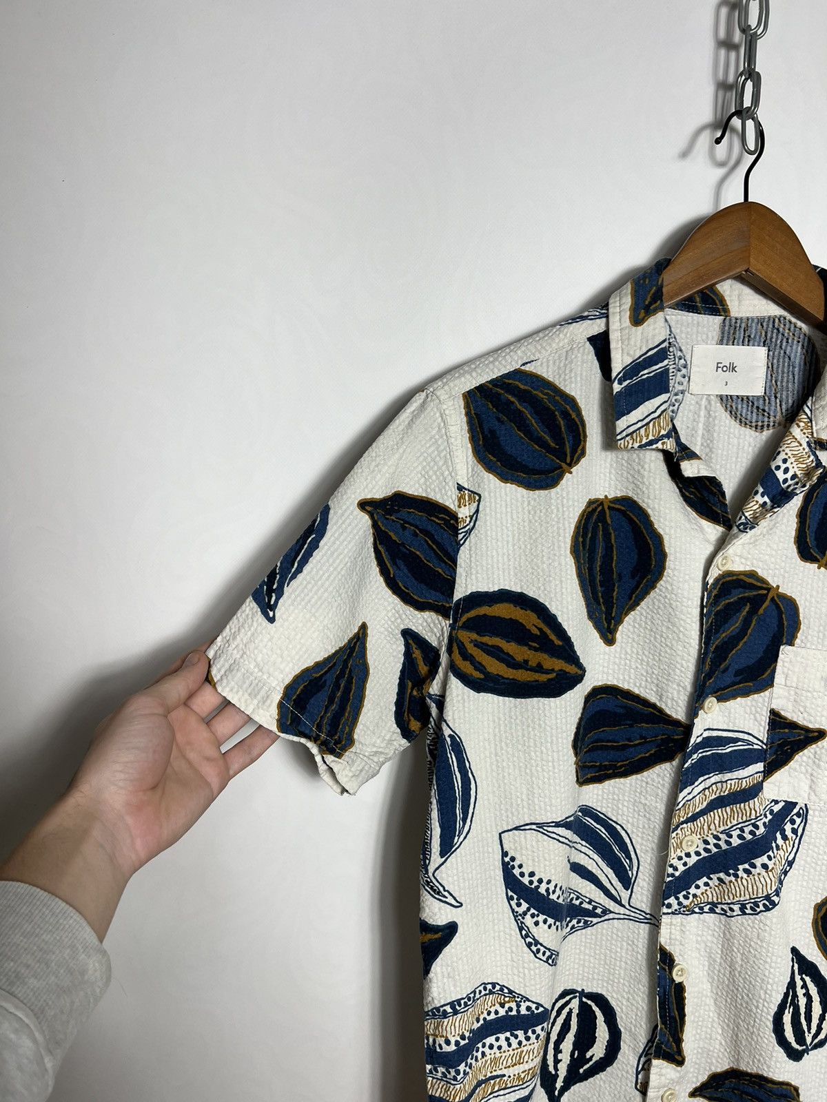 Folk Folk Flower Print Ribbed Hawaii Shirt Size US M / EU 48-50 / 2 - 4 Thumbnail