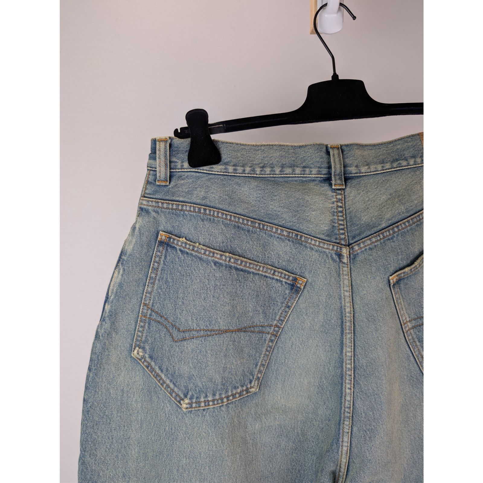 Balenciaga o1rshd1 Organic Japanese Denim Jeans in True Blue Size US 34 / EU 50 - 14 Thumbnail