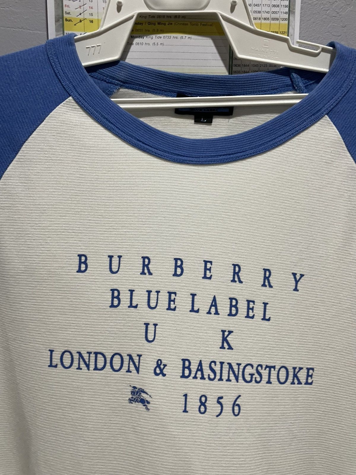 Burberry Retro💥 90s Burberry Blue Label Jersey Size L / US 10 / IT 46 - 14 Thumbnail