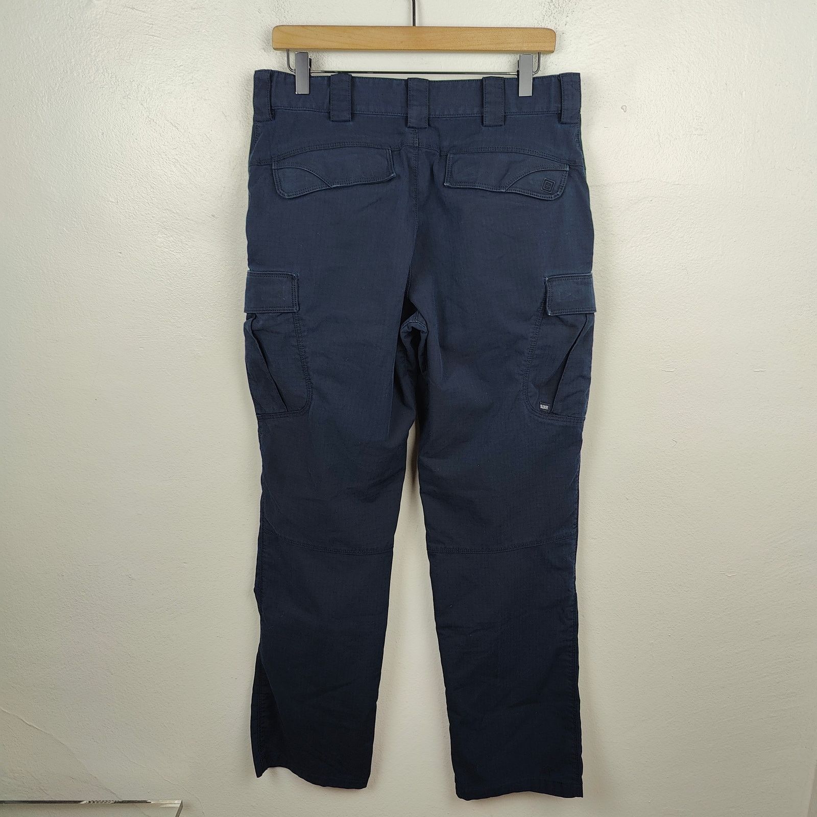 5.11 5.11 Cargo Pants Mens 32x34 Navy Blue Ripstop Tactical Size US 32 / EU 48 - 4 Thumbnail