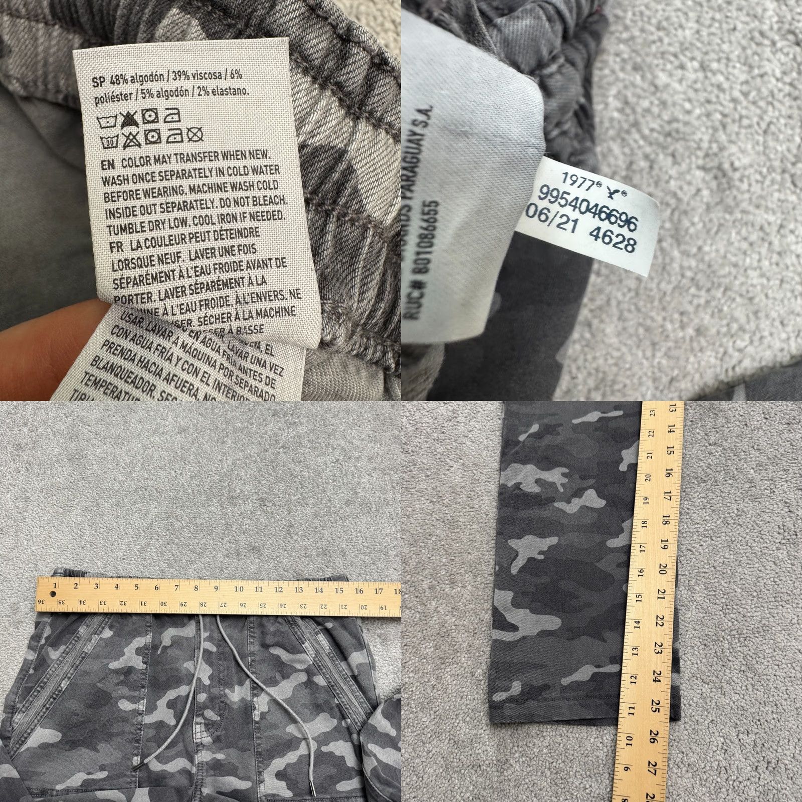 American Eagle Outfitters American Eagle Outfitters Camouflage Pants Straight Leg Womens 14 Gray Size 36" / US 14 / IT 50 - 8 Thumbnail