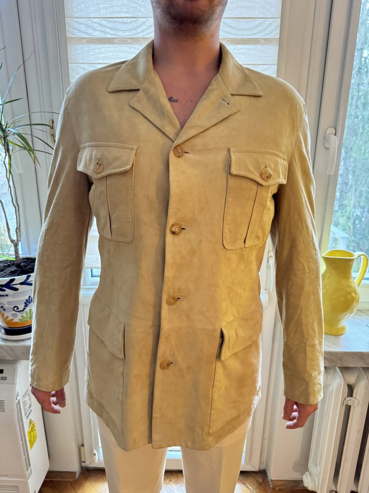 Bruno Magli Bruno Magli Leather Jacket Size US L / EU 52-54 / 3 - 1 Thumbnail
