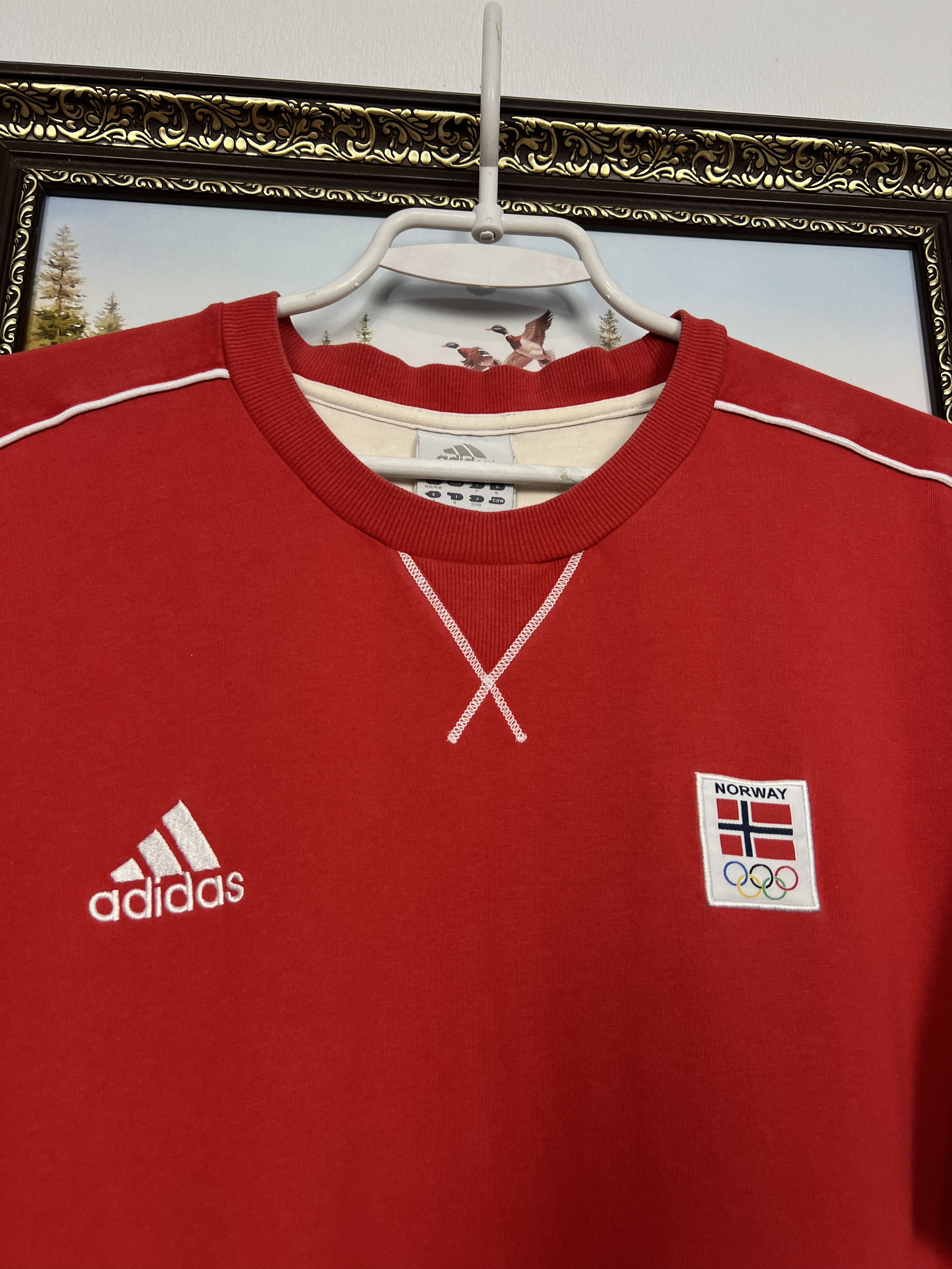 Adidas Vintage Norway Olympics Shirt Trikot National Team Jersey Size US XL / EU 56 / 4 - 3 Thumbnail