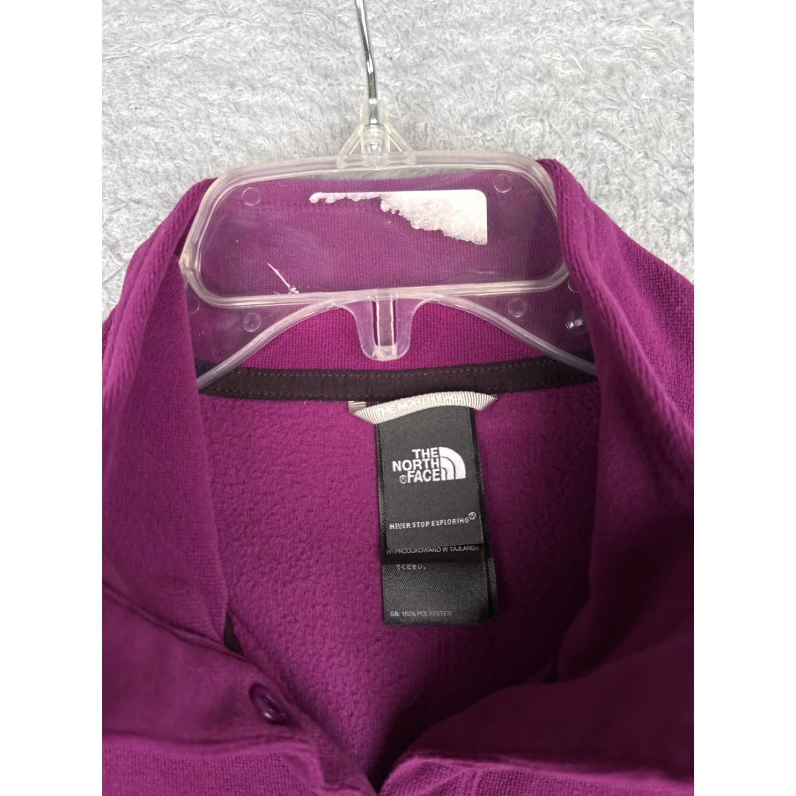 The North Face The North Face Sweater Womens XS Purple Fleece Henley Snap Pockets Mock Neck Raglan Slim Pullover Casual Winter Snow Ski Travel Size XS / US 0-2 / IT 36-38 - 7 Thumbnail