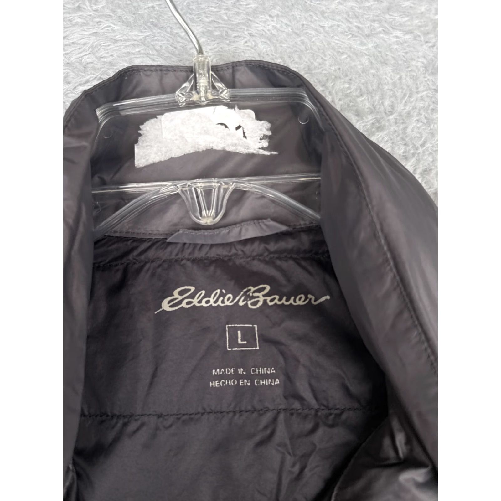 Eddie Bauer VINTAGE Eddie Bauer Vest Mens Regular Large Gray Puffer Down Insulation 650 Nylon Shell Zip Size US L / EU 52-54 / 3 - 7 Thumbnail
