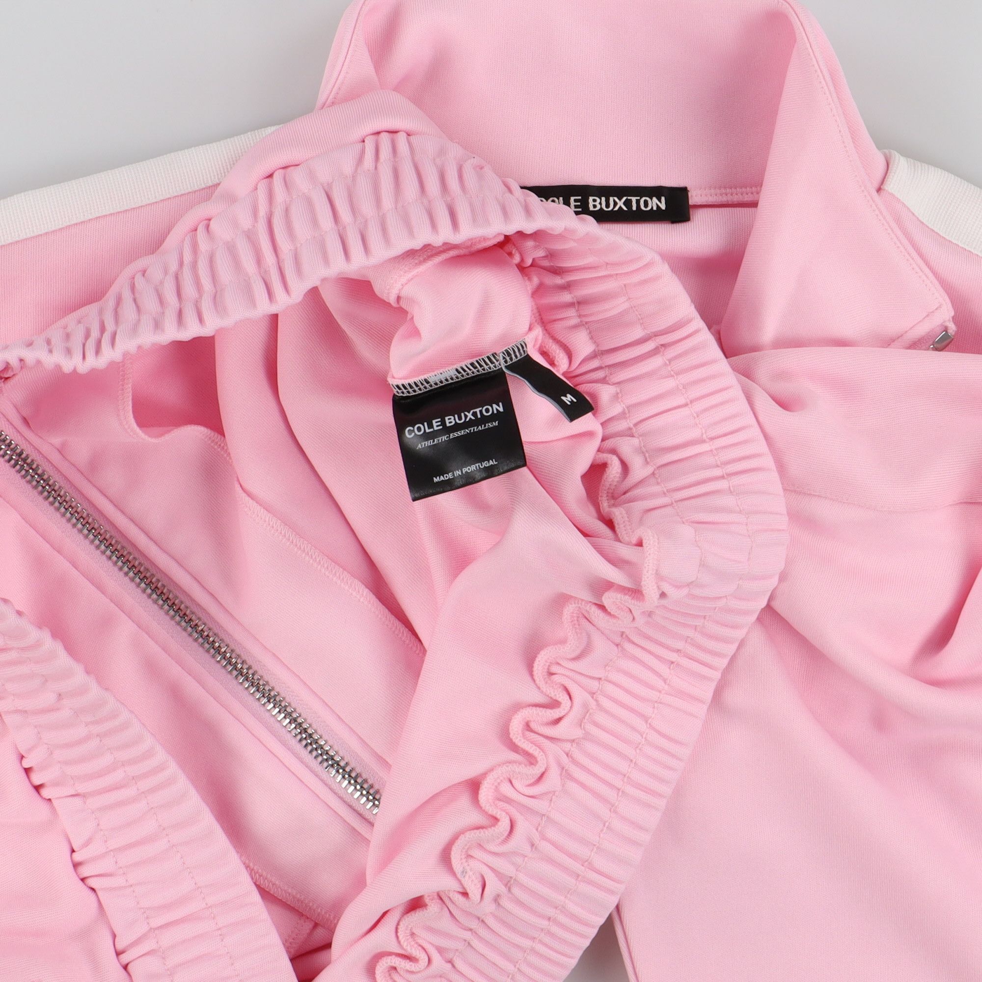 Cole Buxton Pink Tape Logo Oversized Track Jacket Size US M / EU 48-50 / 2 - 6 Thumbnail