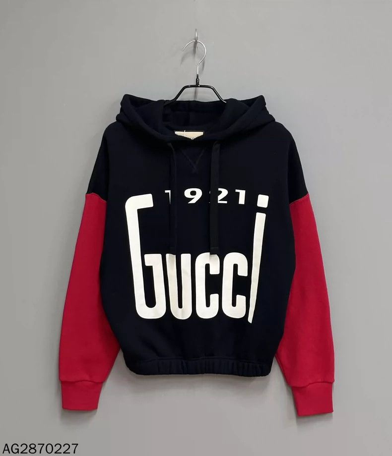 Gucci Gucci Stitching black and red letter logo hoodie 2501-Nexta Size US XS / EU 42 / 0 - 1 Thumbnail