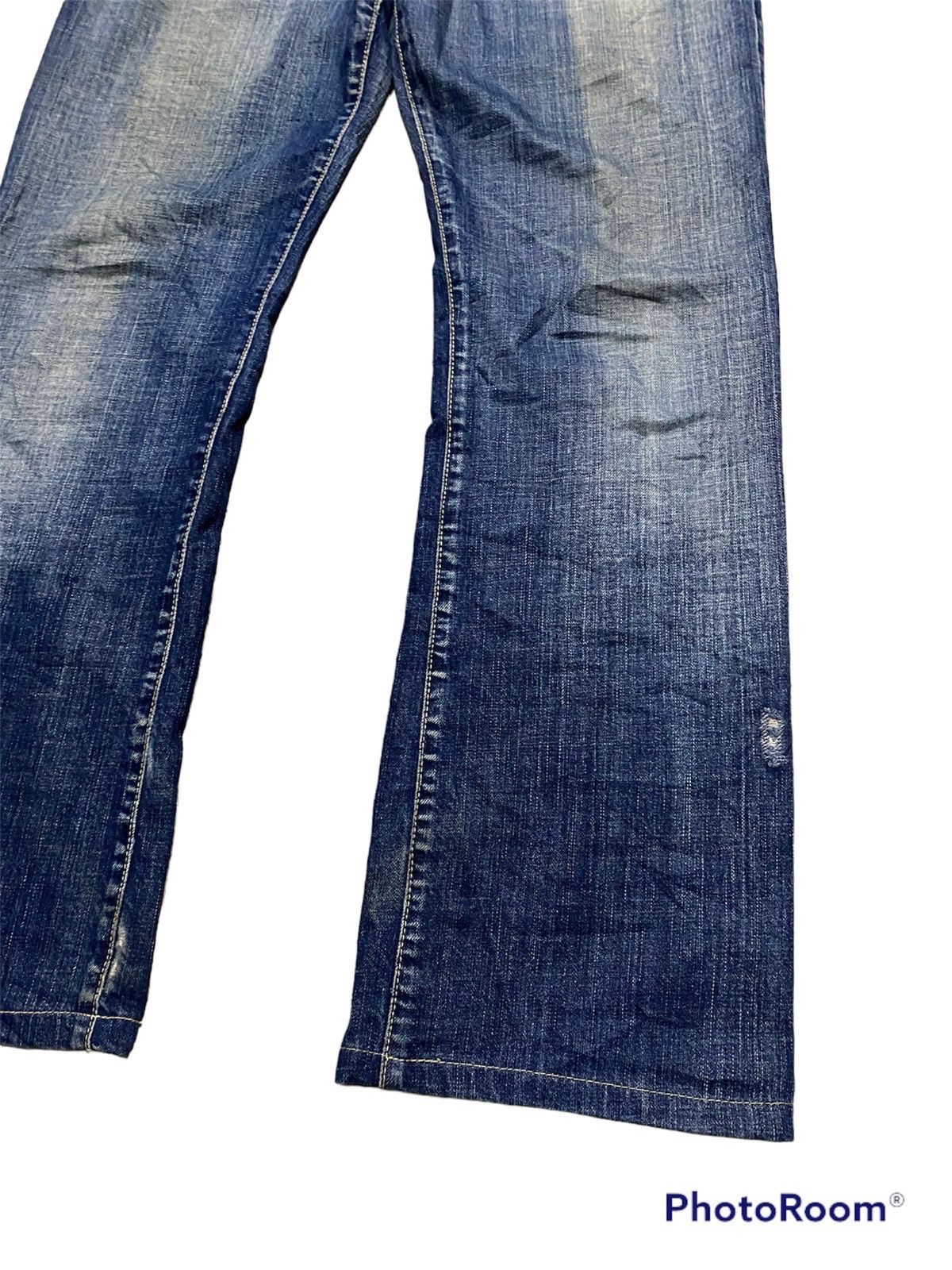 Kapital × Momotaro Jeans × Tornado Mart Flare Jeans Japanese Denim Studio Distressed Blue @59 Size US 32 / EU 48 - 2 Thumbnail