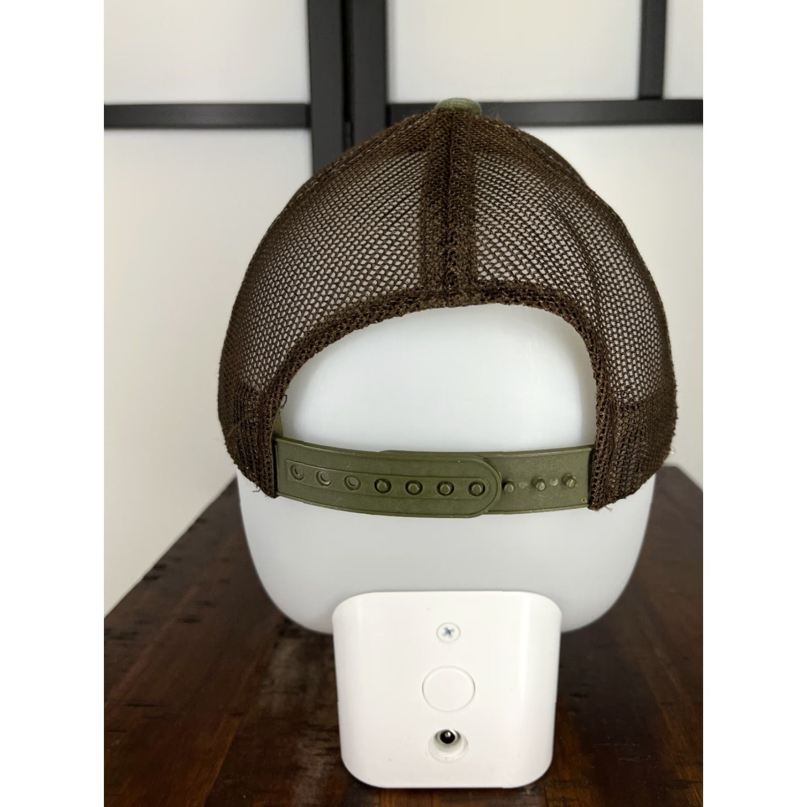 George George Trucker Hat Adult One Size Green Embroidered Poly Blend Hat Cap Adjustable Breathable Lightweight Men Logo Ski - Vintage not Size ONE SIZE - 6 Thumbnail