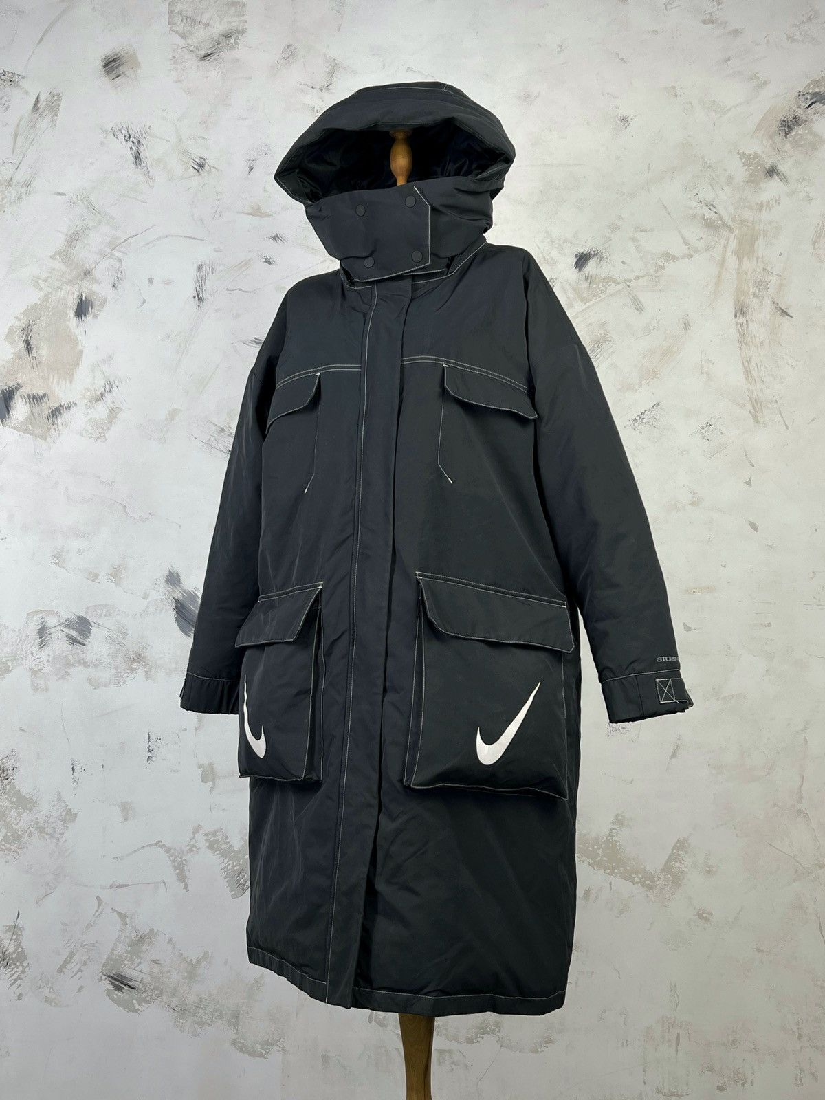 Nike Nike Storm-FIT Long Hooded Parka Down Jacket Size S - M Size S / US 4 / IT 40 - 1 Thumbnail