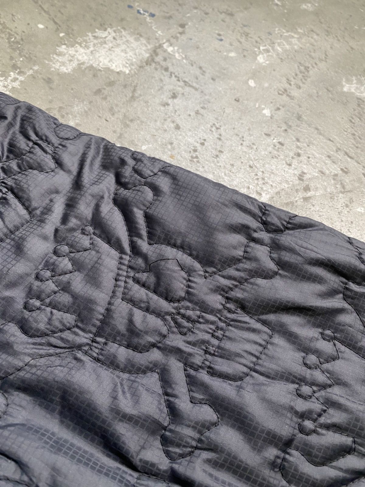 Stussy × Vintage Rare Vintage Stussy Monogram Skull Quilted Thermolite Jacket Size US L / EU 52-54 / 3 - 15 Thumbnail