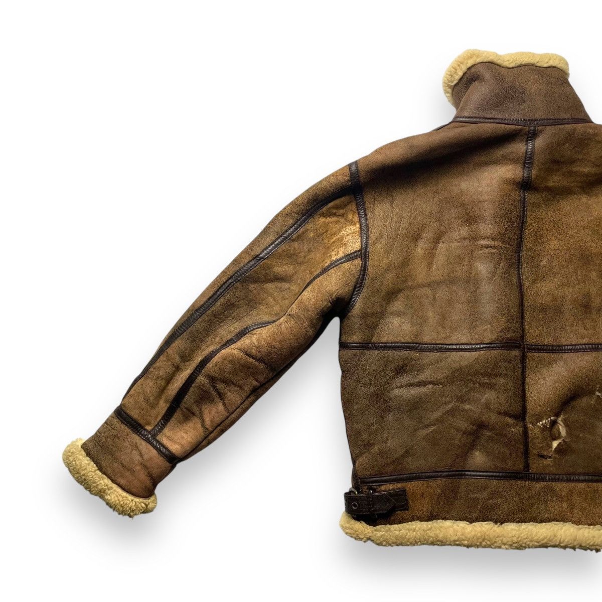 Genuine Leather VINTAGE B3 SHEEPSKIN FLIGHT GLEEMAN MILITARY JACKET Size US M / EU 48-50 / 2 - 11 Thumbnail