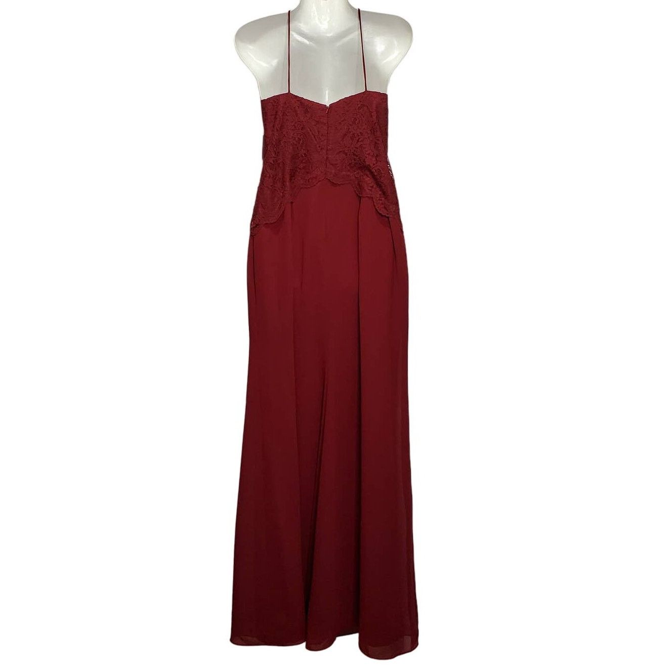 After Six After Six Lace Bodice Matte Chiffon Bridesmaid Formal Dress Size XL / US 12-14 / IT 48-50 - 11 Thumbnail