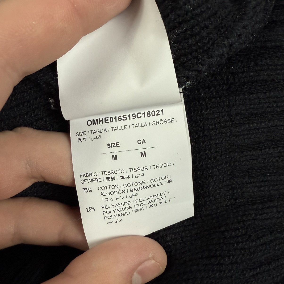Off-White OFF-WHITE Distressed Logo Intarsia Wool Sweater Size US M / EU 48-50 / 2 - 5 Thumbnail
