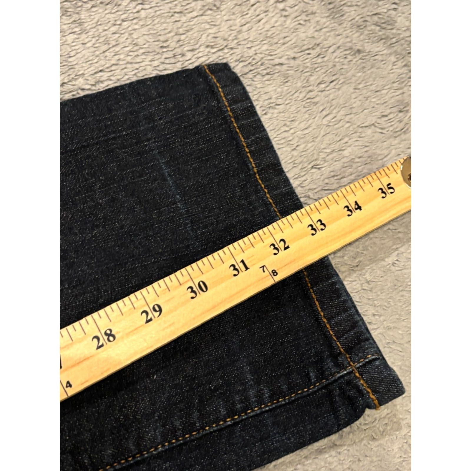 DKNY DKNY Jeans Womens 8 Bootcut Denim Blue Dark Wash Stretch Pants Regular Pockets Cotton Blend Accents Button Modern Rodeo Womens Jeans Size 30" / US 8 / IT 44 - 5 Thumbnail