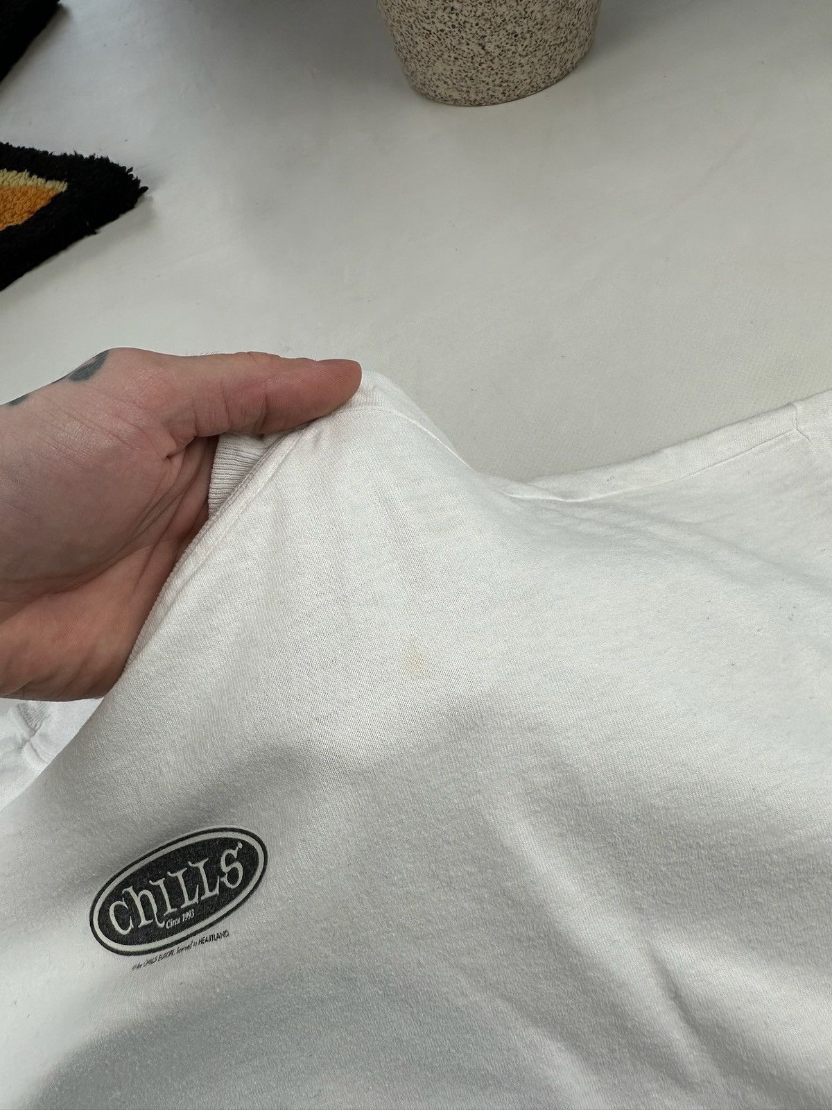 Vintage Rare Vintage 1993 Chills wear by heartland tee acid trance Size US XL / EU 56 / 4 - 10 Thumbnail