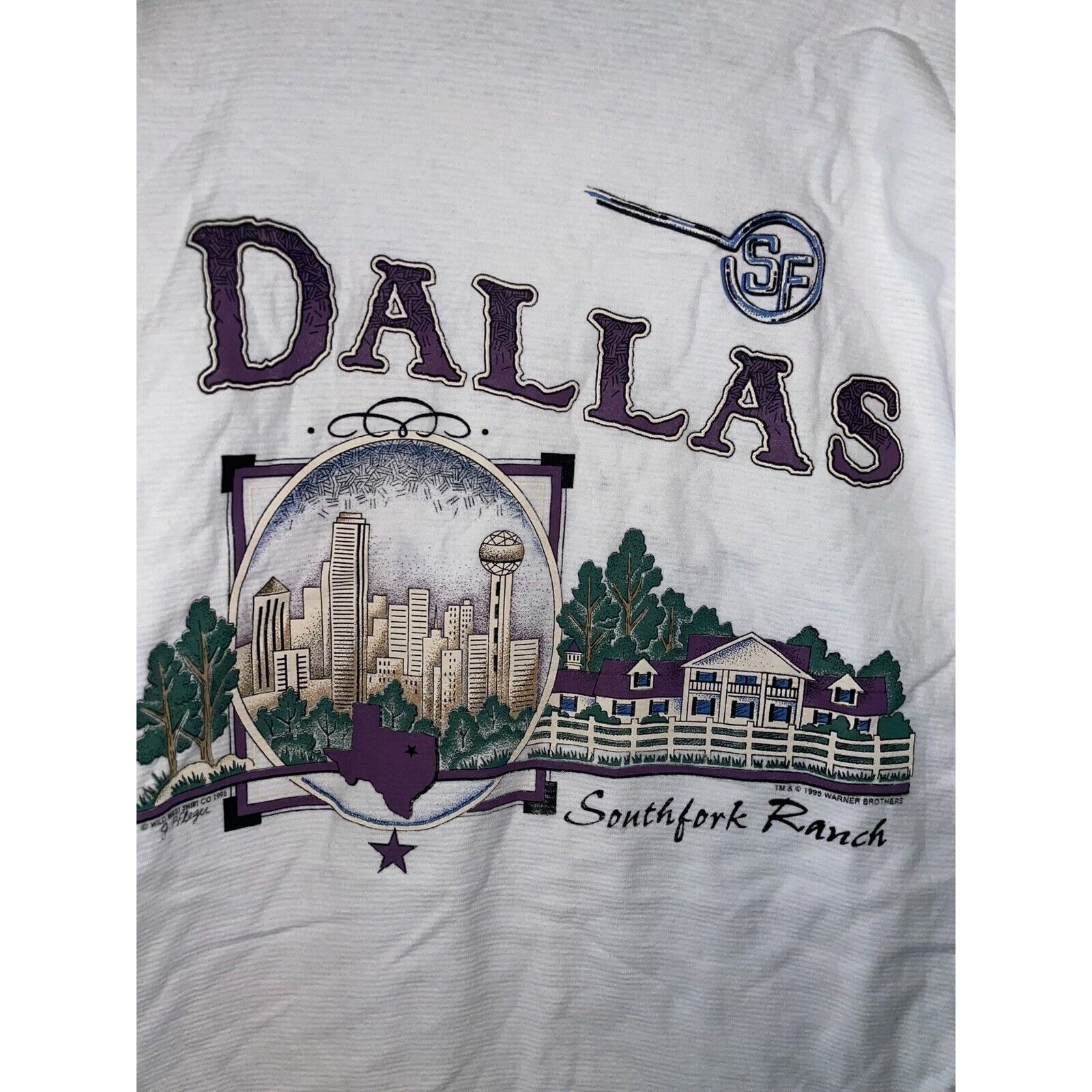 Vintage Vintage Dallas Southfork Ranch Yellowstone Misprint Tee Size US L / EU 52-54 / 3 - 8 Thumbnail