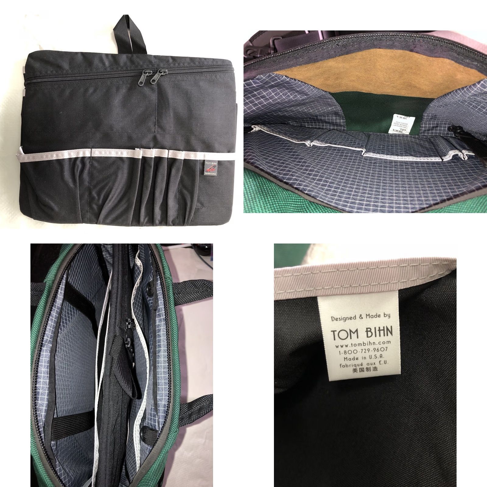 Vintage TOM BIHN Green Laptop Messenger Briefcase Bag Computer Case - Used Once Size ONE SIZE - 11 Thumbnail