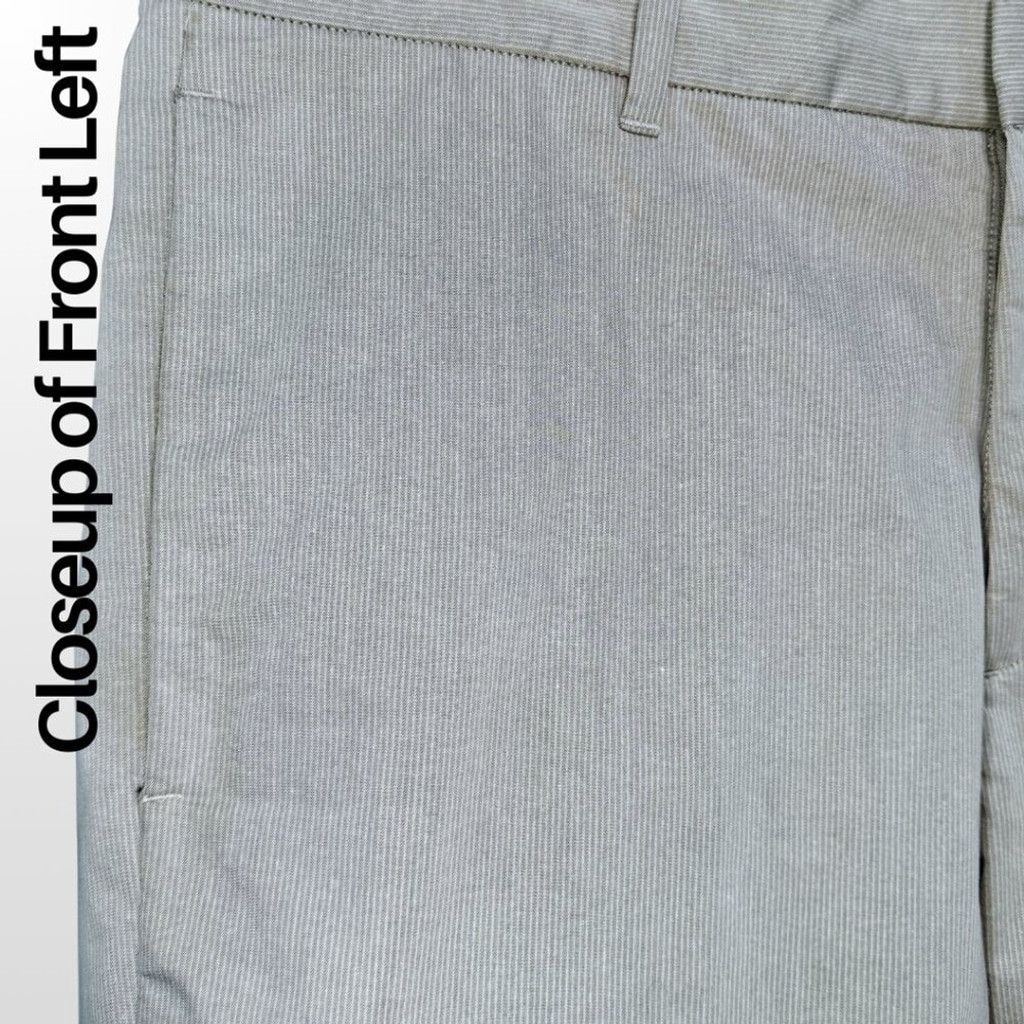 Theory Theory Men's Pinstripe Flat Front Shorts in Beige - 33 Size US 33 - 4 Thumbnail