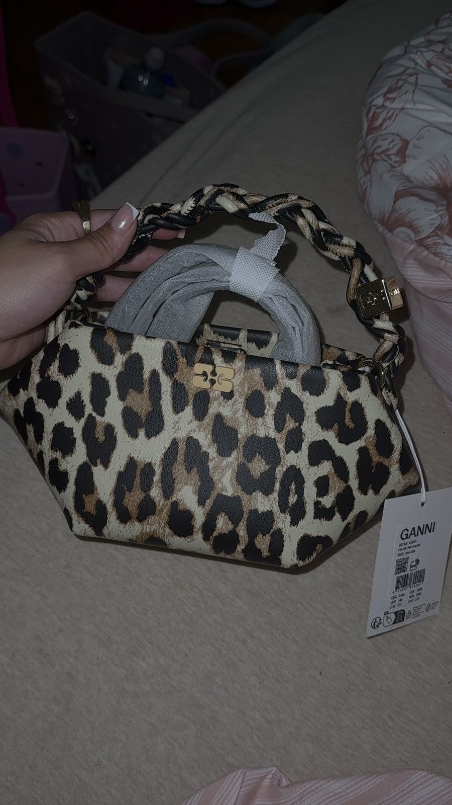 Ganni GANNI Bou Bag Leopard Size ONE SIZE - 1 Thumbnail