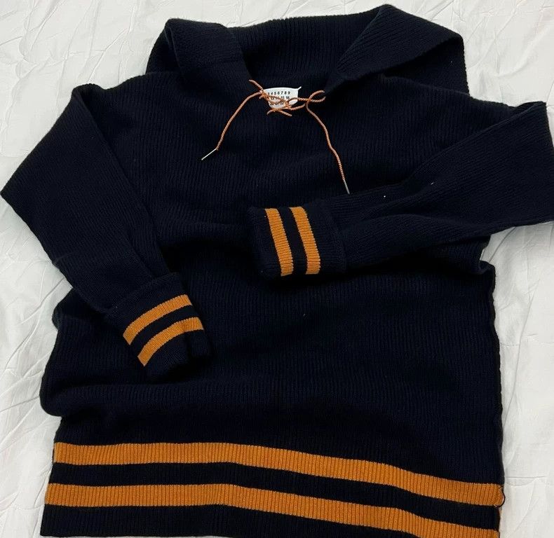 Maison Margiela Maison Margiela Sailor collar navy style magilla sweater 25 Size US M / EU 48-50 / 2 - 4 Thumbnail