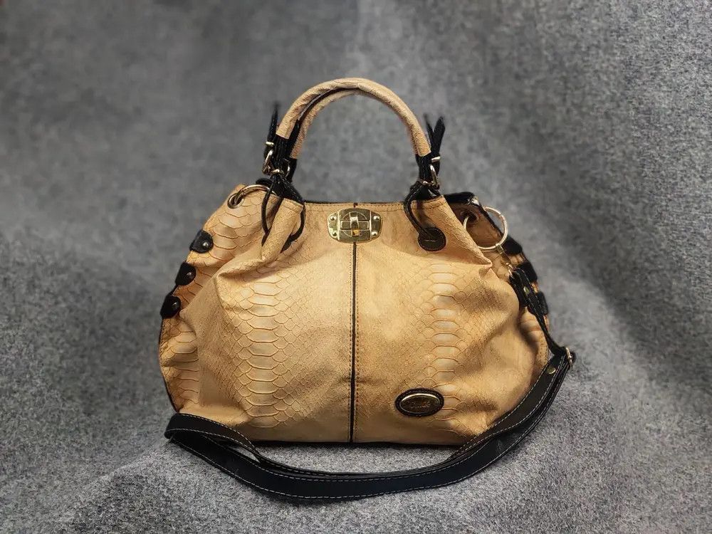 Chloe Vintage 90's Chloe Style bag snakeskin texture handles Y2K Size ONE SIZE - 1 Thumbnail