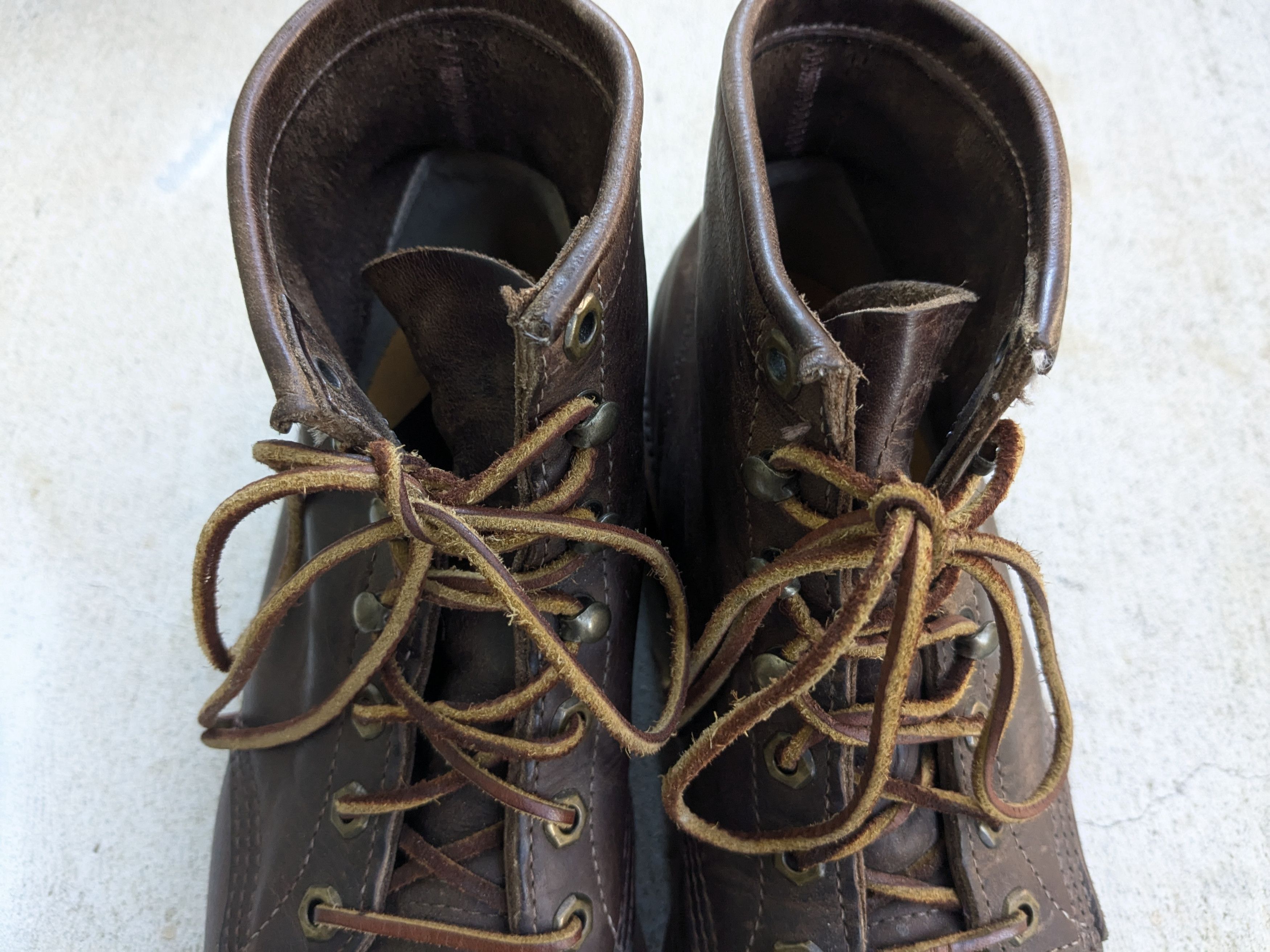 Chippewa × Vintage Chippewa Boots Brown 9.5 Leather Rubber Combat Work Vibram Size US 9.5 / EU 42-43 - 4 Thumbnail