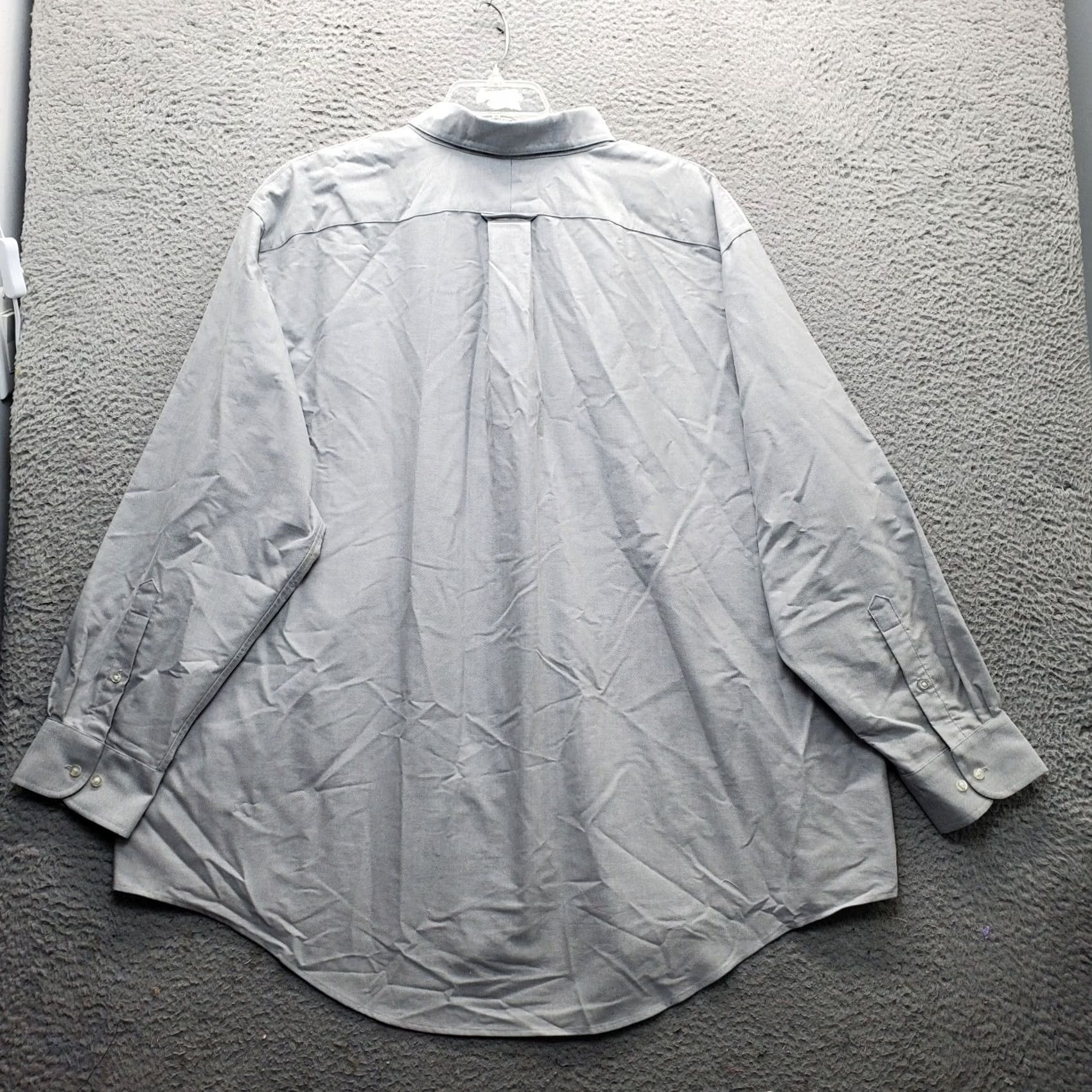 Lands' End Lands' End Shirt Mens 3XL Gray Collared Button Down Att Logo Chest Pocket EUC Size US XXL / EU 58 / 5 - 2 Thumbnail
